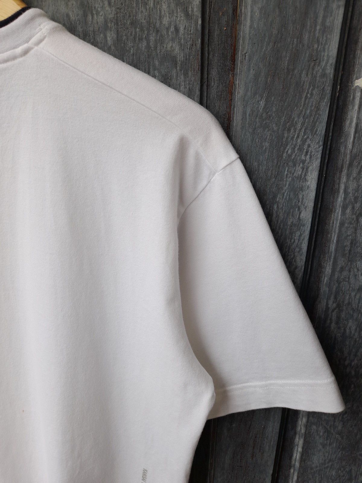 Kansai Yamamoto Vintage Kansai Yamamoto Homme Logo Stripe Tee Japan Designer Size US L / EU 52-54 / 3 - 13 Thumbnail