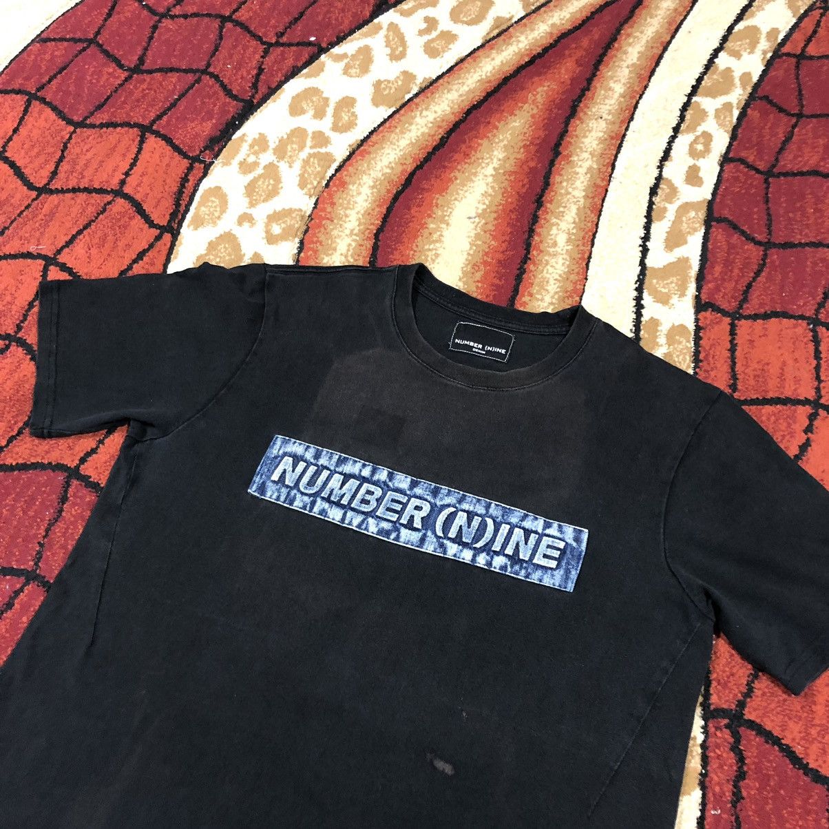 Number (N)ine Vintage NUMBER (N)INE Patch Denim Logo Rare T Shirt Size US L / EU 52-54 / 3 - 2 Thumbnail