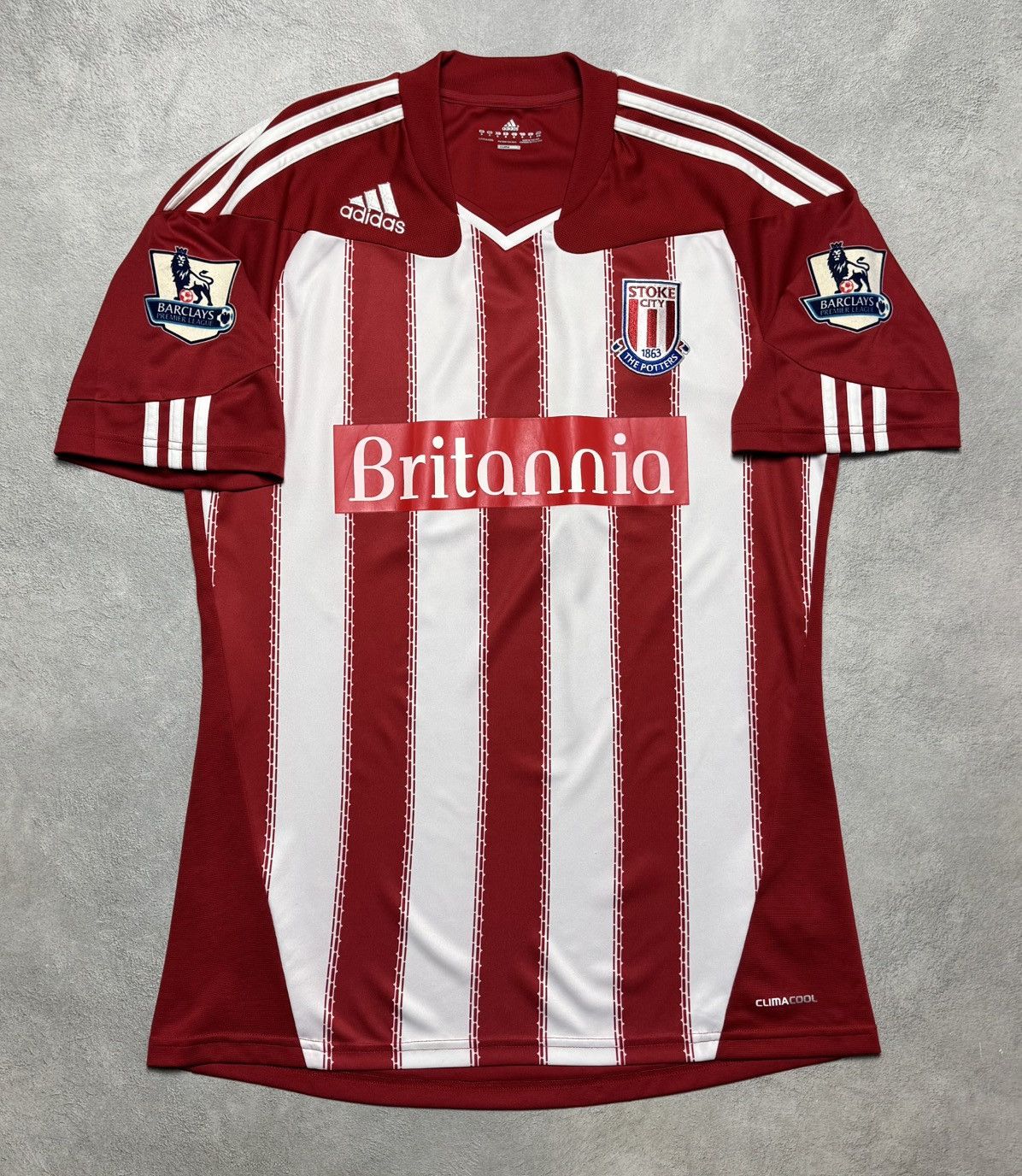 Adidas Stoke City 2010 2011 Home Shirt Soccer Jersey Adidas Size US M / EU 48-50 / 2 - 1 Thumbnail