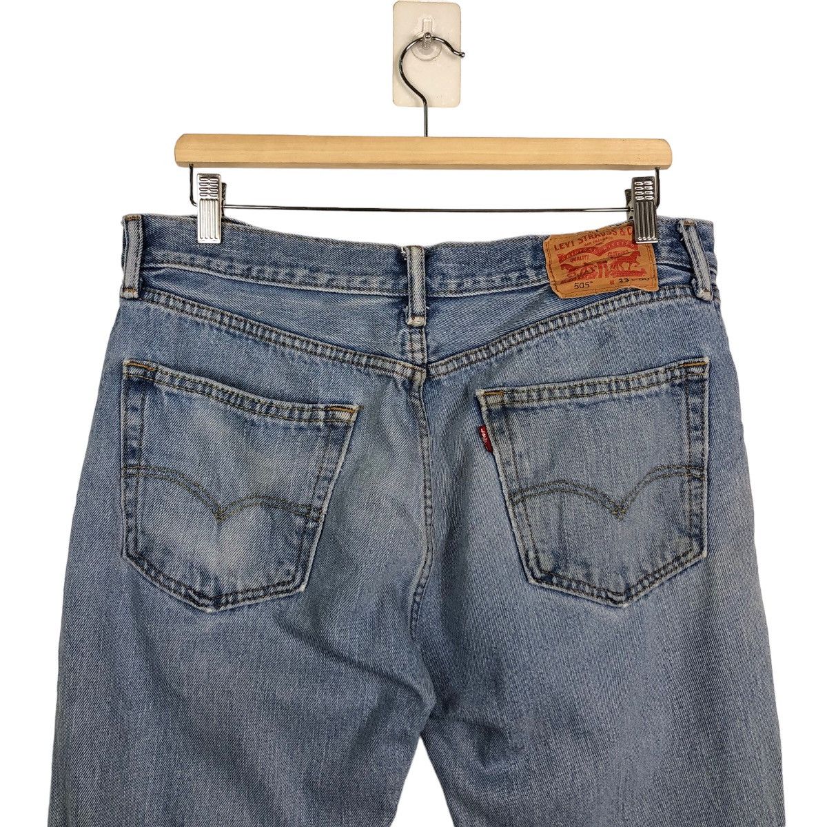 Levi's 🔥90’s Lot 505 Vintage Levis Distressed Denim Design Size US 34 / EU 50 - 9 Thumbnail