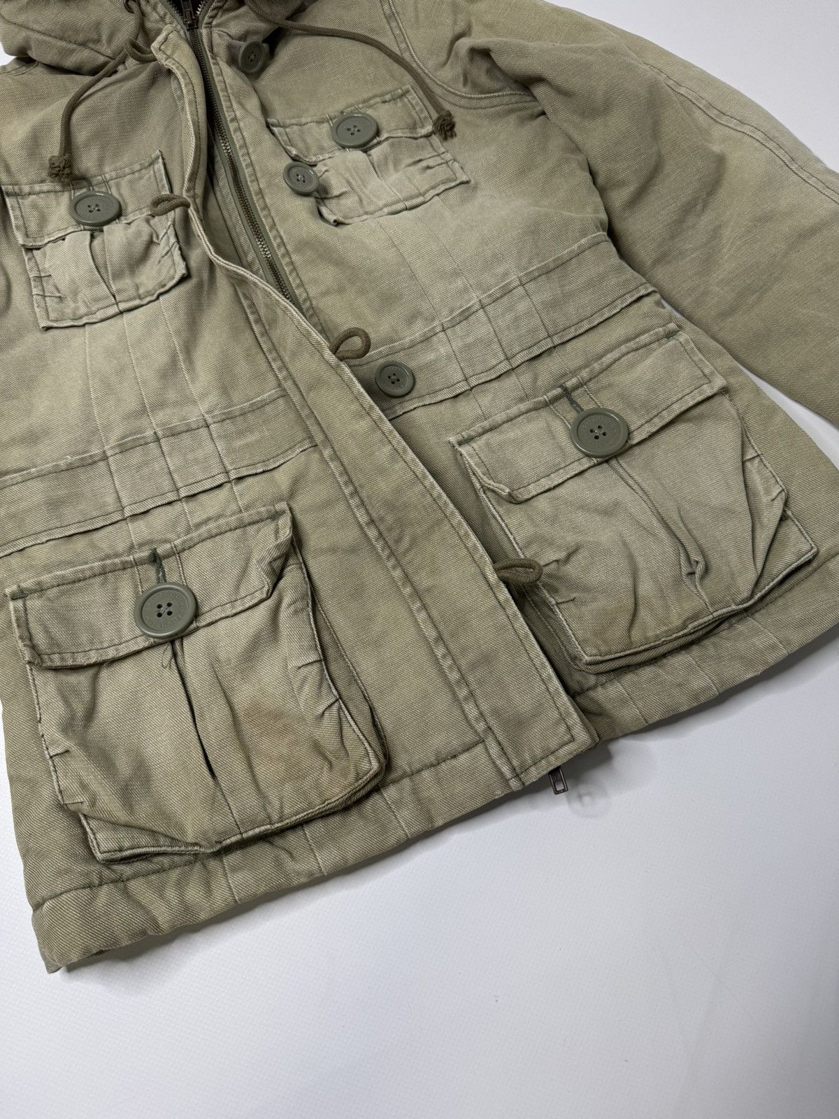 Vintage Vintage A&F Abercrombie & Fitch babydoll parka jacket y2k Size M / US 6-8 / IT 42-44 - 6 Thumbnail