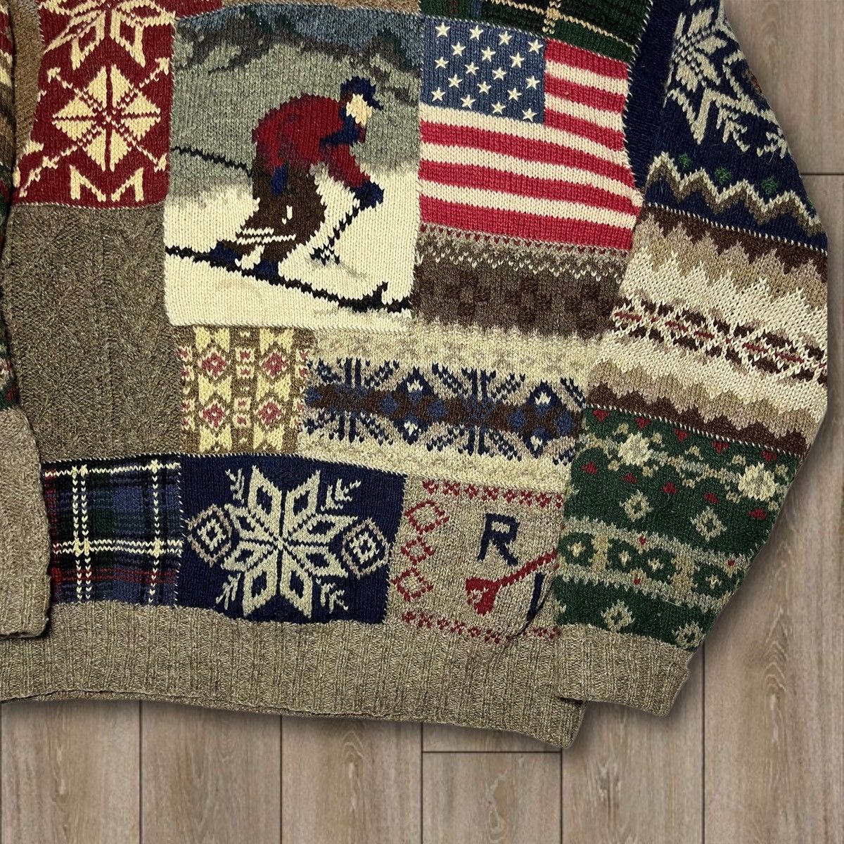 Polo Ralph Lauren Vintage Polo by Ralph Lauren Ski Downhill wool knit sweater Size US L / EU 52-54 / 3 - 2 Thumbnail