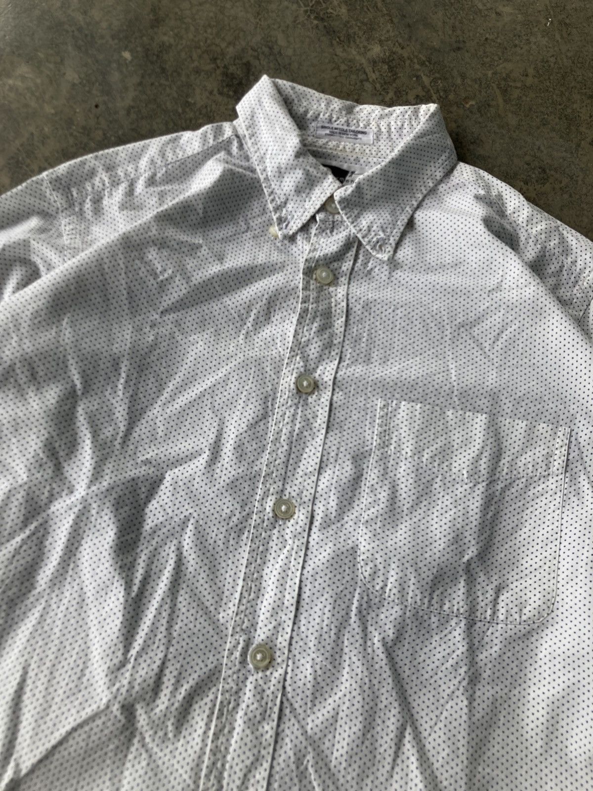 Engineered Garments Engineered Garments Polka Dot Button Up Shirt White Navy Size US M / EU 48-50 / 2 - 2 Thumbnail