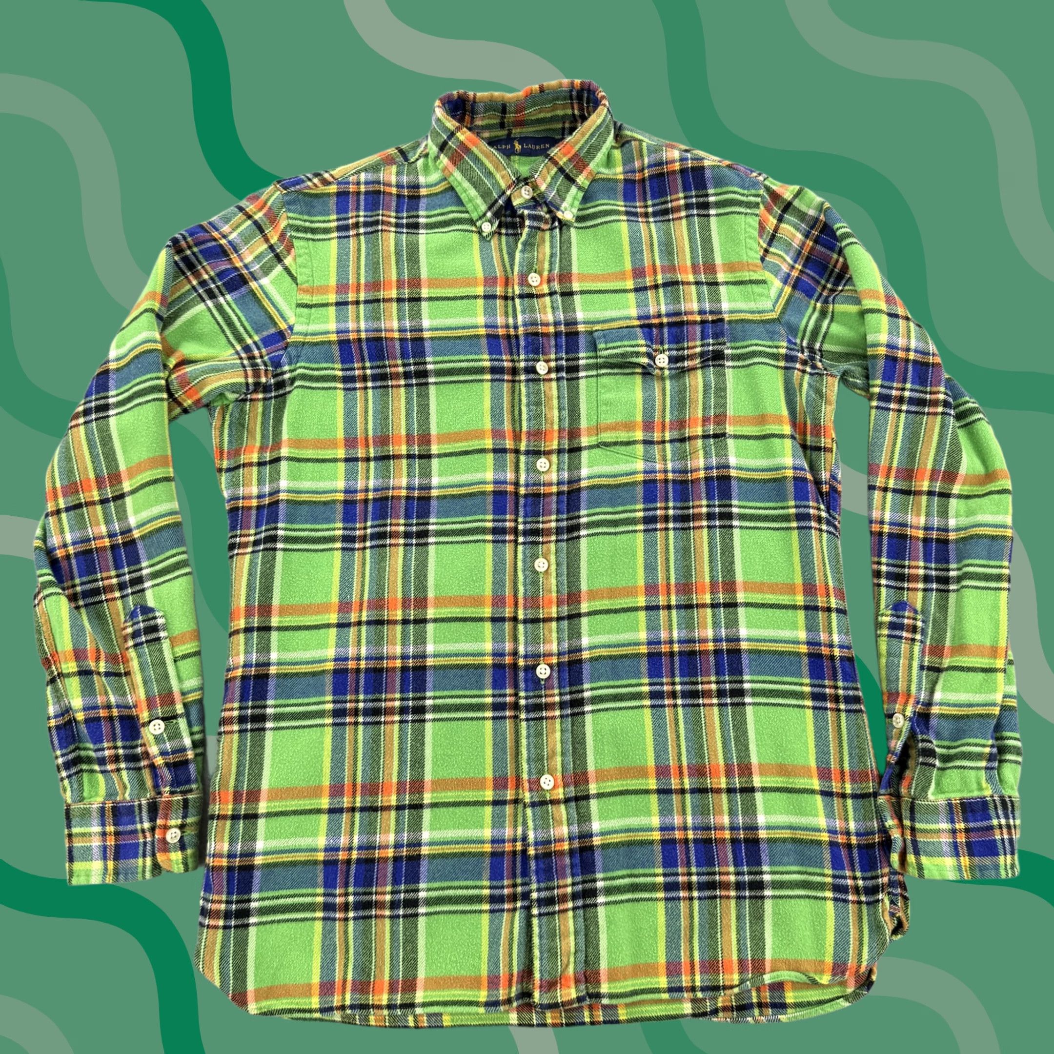 Ralph Lauren VINTAGE Ralph Lauren Shirt Mens S Plaid Flannel Button Down Long Sleeve Classic Fit Size US S / EU 44-46 / 1 - 1 Thumbnail