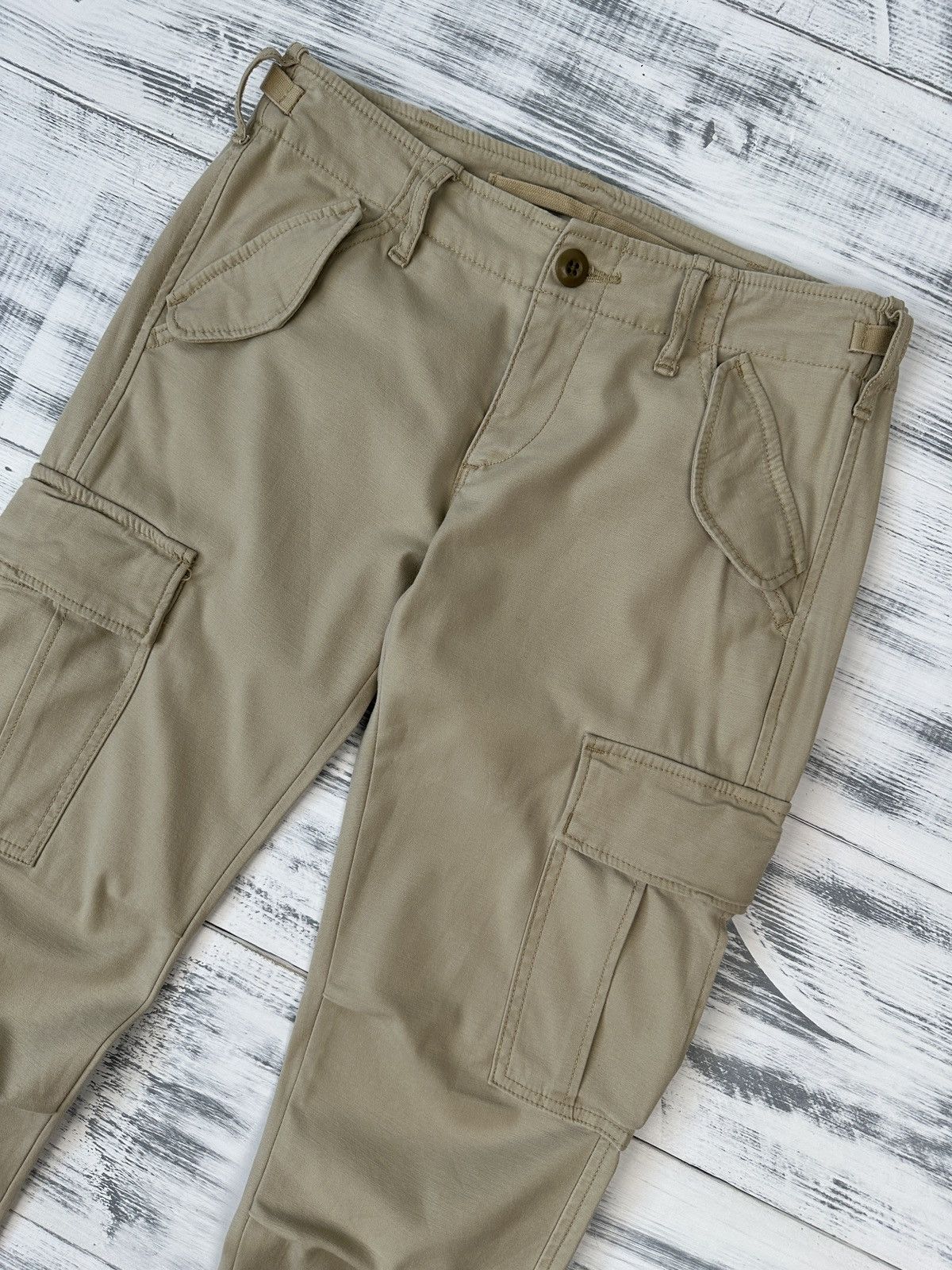 Denim & Supply Ralph Lauren DENIM & SUPPLY RALPH LAUREN Cargo Pants Women’s Beige sz 26 Size 26" / US 2 / IT 38 - 4 Thumbnail