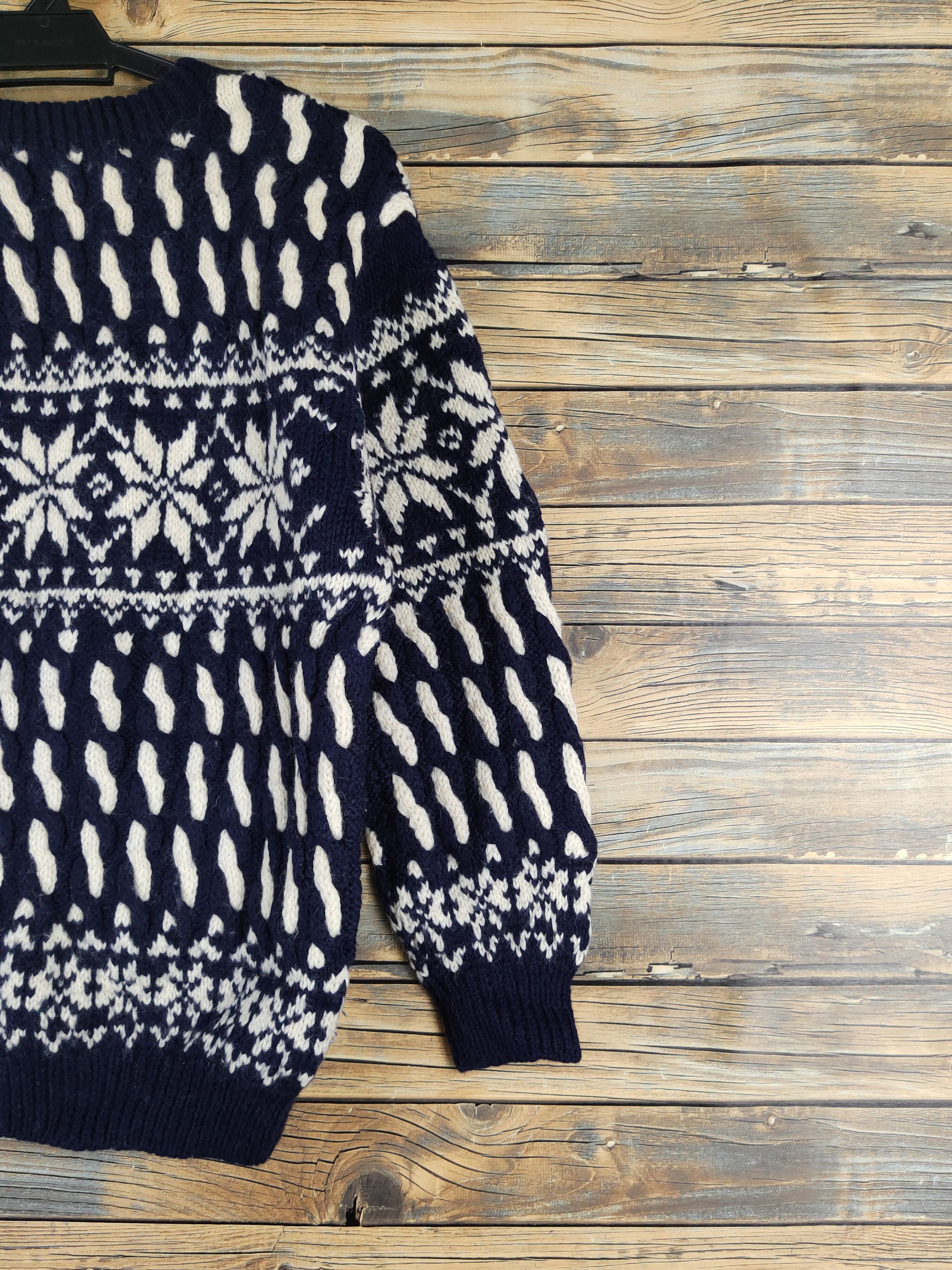 Japanese Brand Mind More Navy Knitwear Sweatshirts #W1937 Size M / US 6-8 / IT 42-44 - 9 Thumbnail