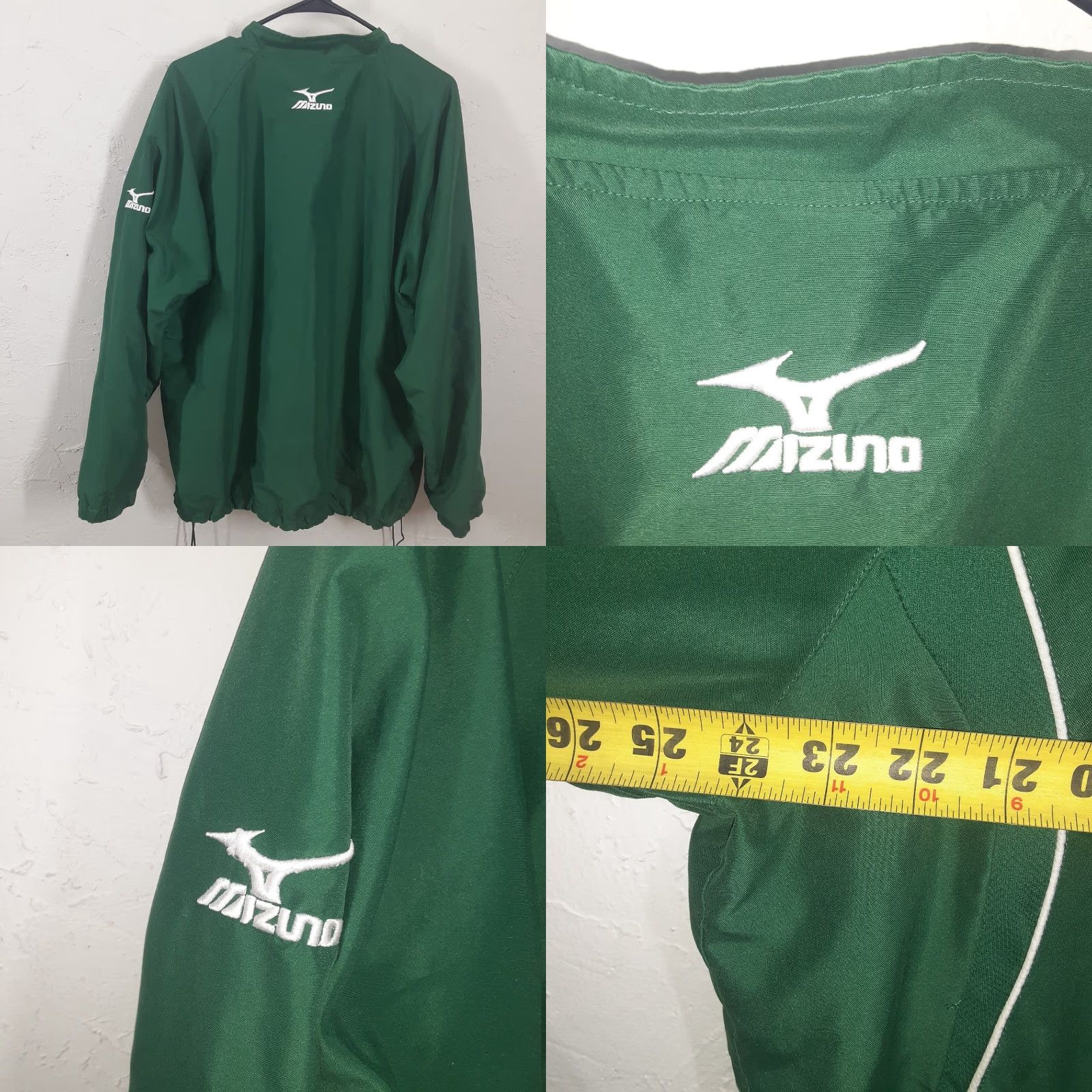 Mizuno VINTAGE Mizuno Minnesota Twins Mens Green Warm Up Pullover 1/4 Zip Jacket Size M Size US M / EU 48-50 / 2 - 8 Thumbnail