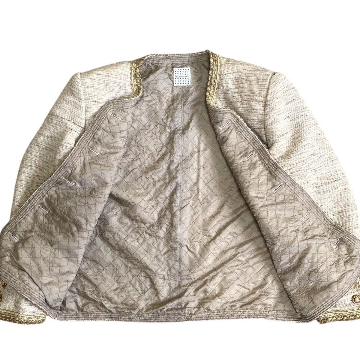 Japanese Brand × Kaneko Isao 💥 90s KANEKO ISAO TWEED JACKET Size S / US 4 / IT 40 - 4 Thumbnail