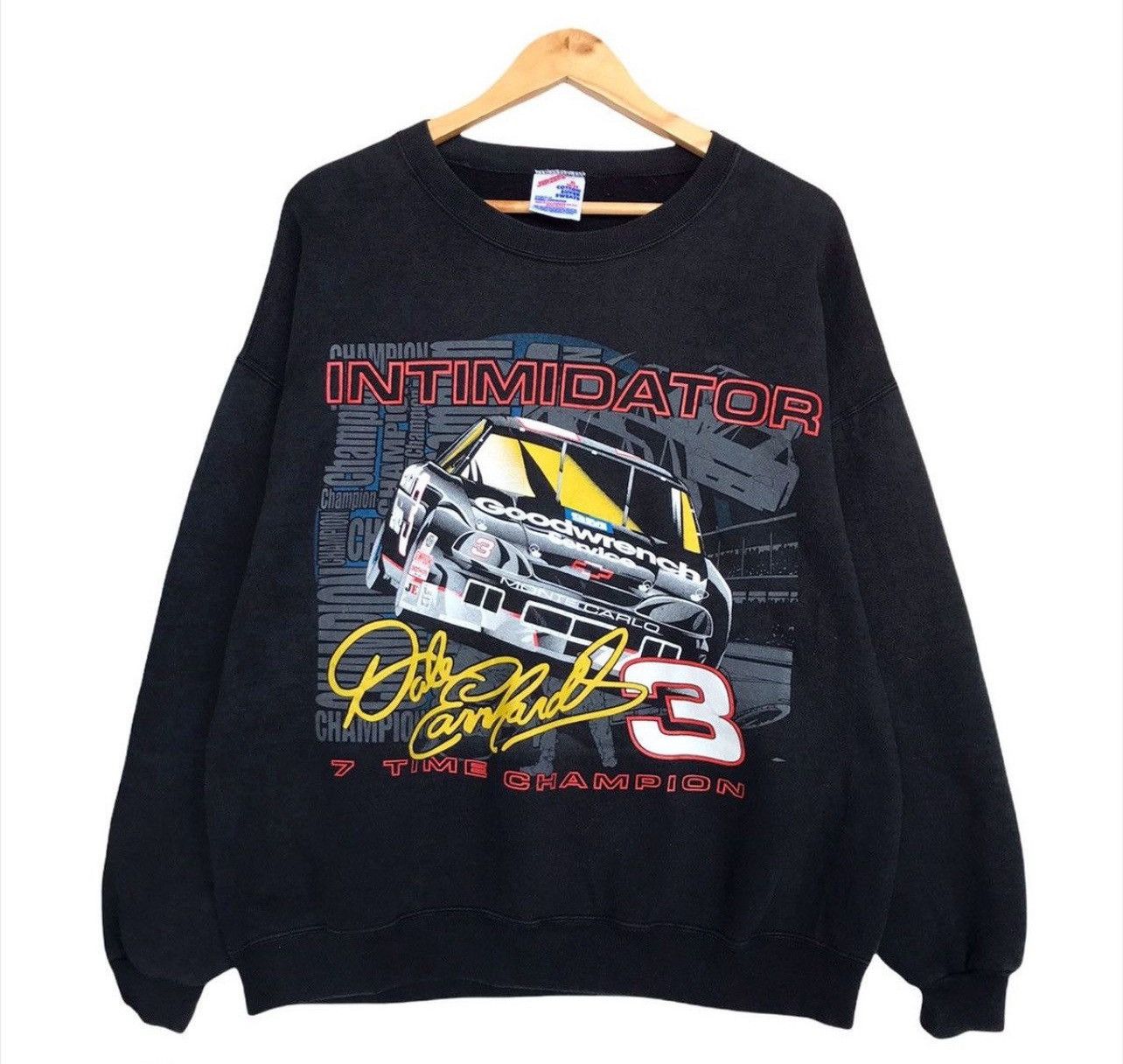 NASCAR Vintage 90s Nascar Dale Earthern Good Wrench Sweatshirt Size US L / EU 52-54 / 3 - 1 Thumbnail