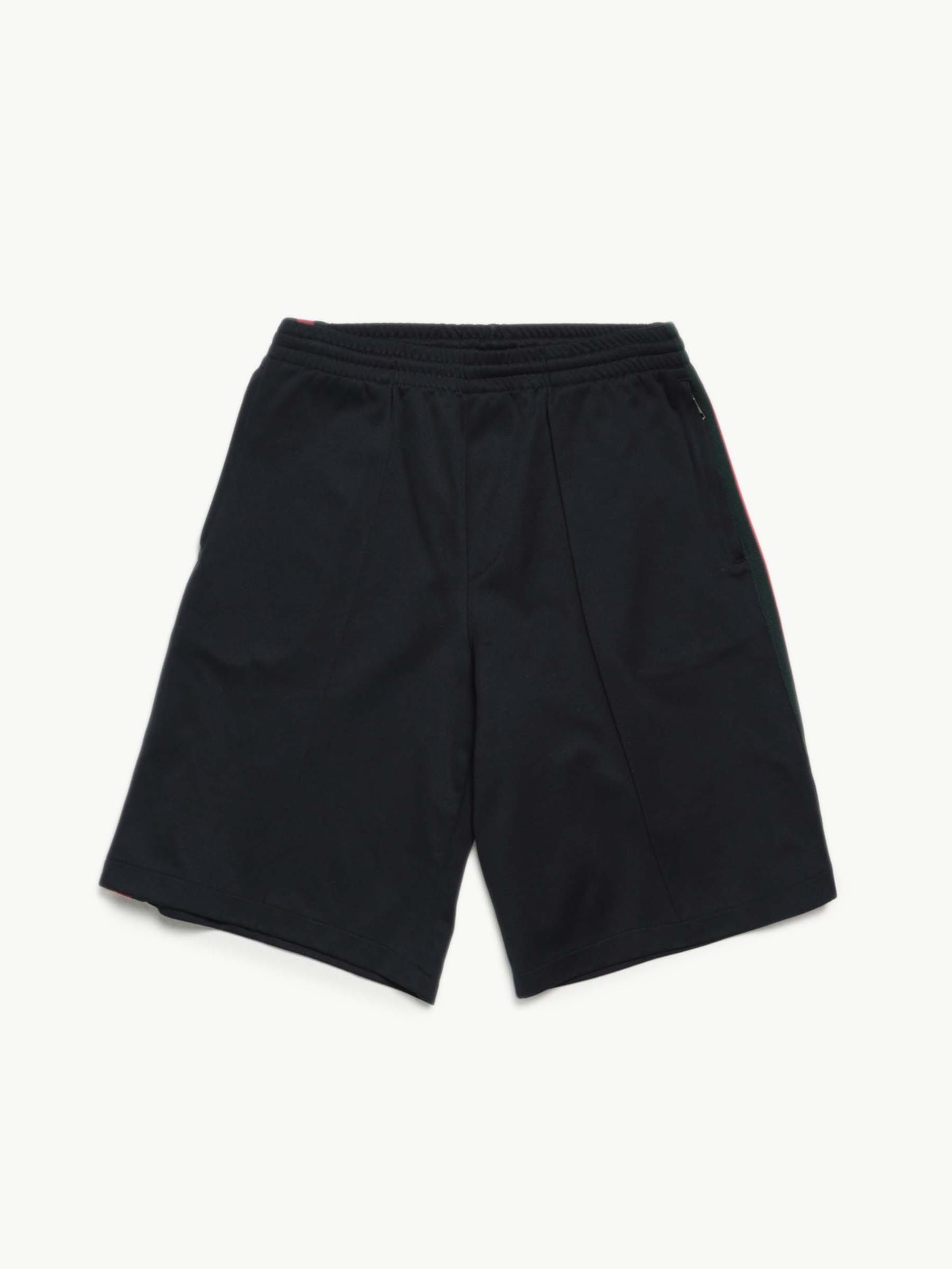 image of Gucci Navy Striped Polyester Shorts, Men's (Size 30)