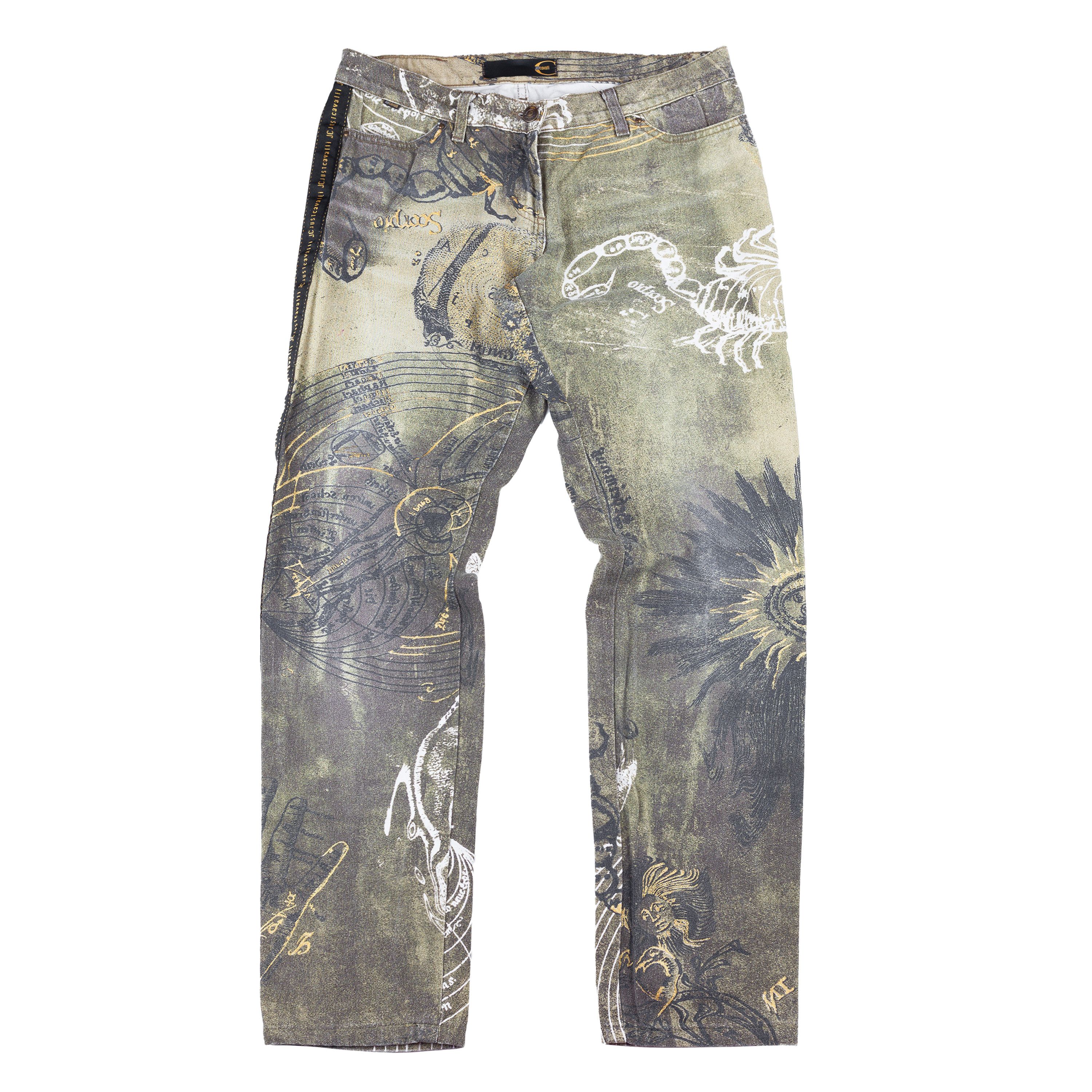 Just Cavalli Just Cavalli AW 2003 Astrology Vintage Pants (M) Size US 27 - 1 Thumbnail
