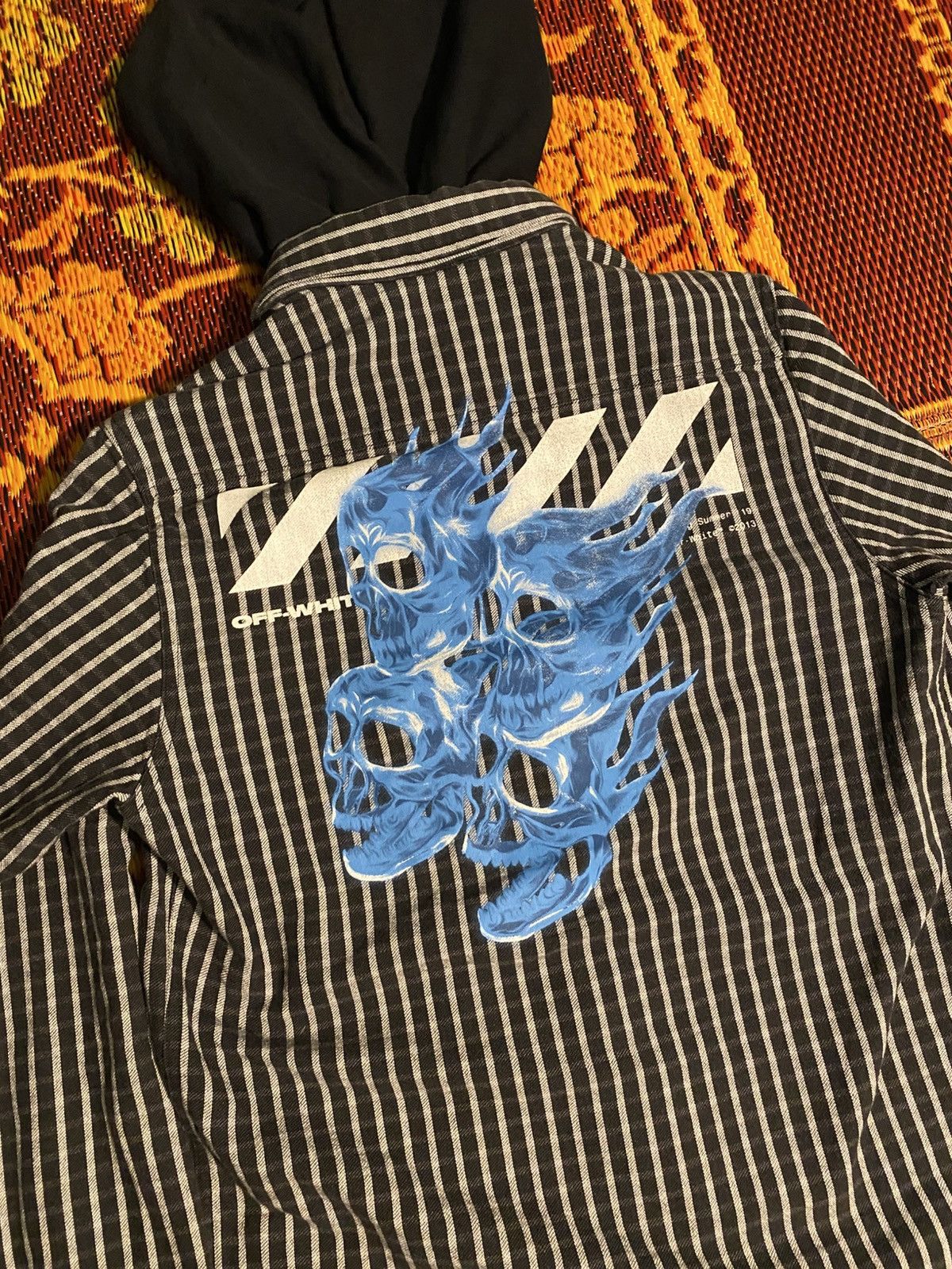 Off-White Off-White 2019 Zip-Up Flannel Hoodie Size US S / EU 44-46 / 1 - 5 Thumbnail