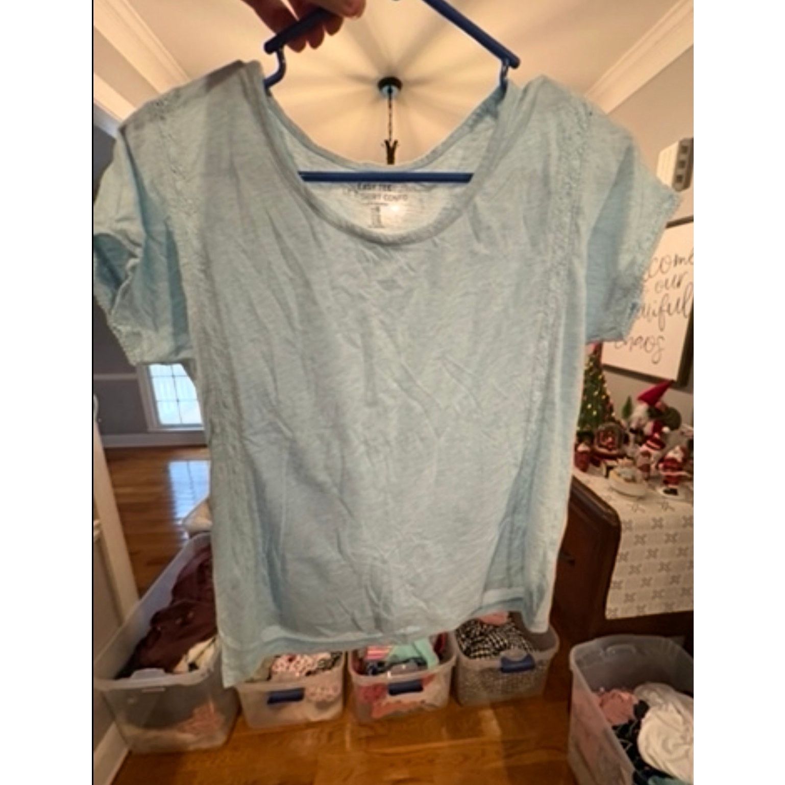 Banana Republic Gap Easy Tee Light Blue Short Sleeve Top Women’s XS (0–2) Size XS / US 0-2 / IT 36-38 - 2 Thumbnail