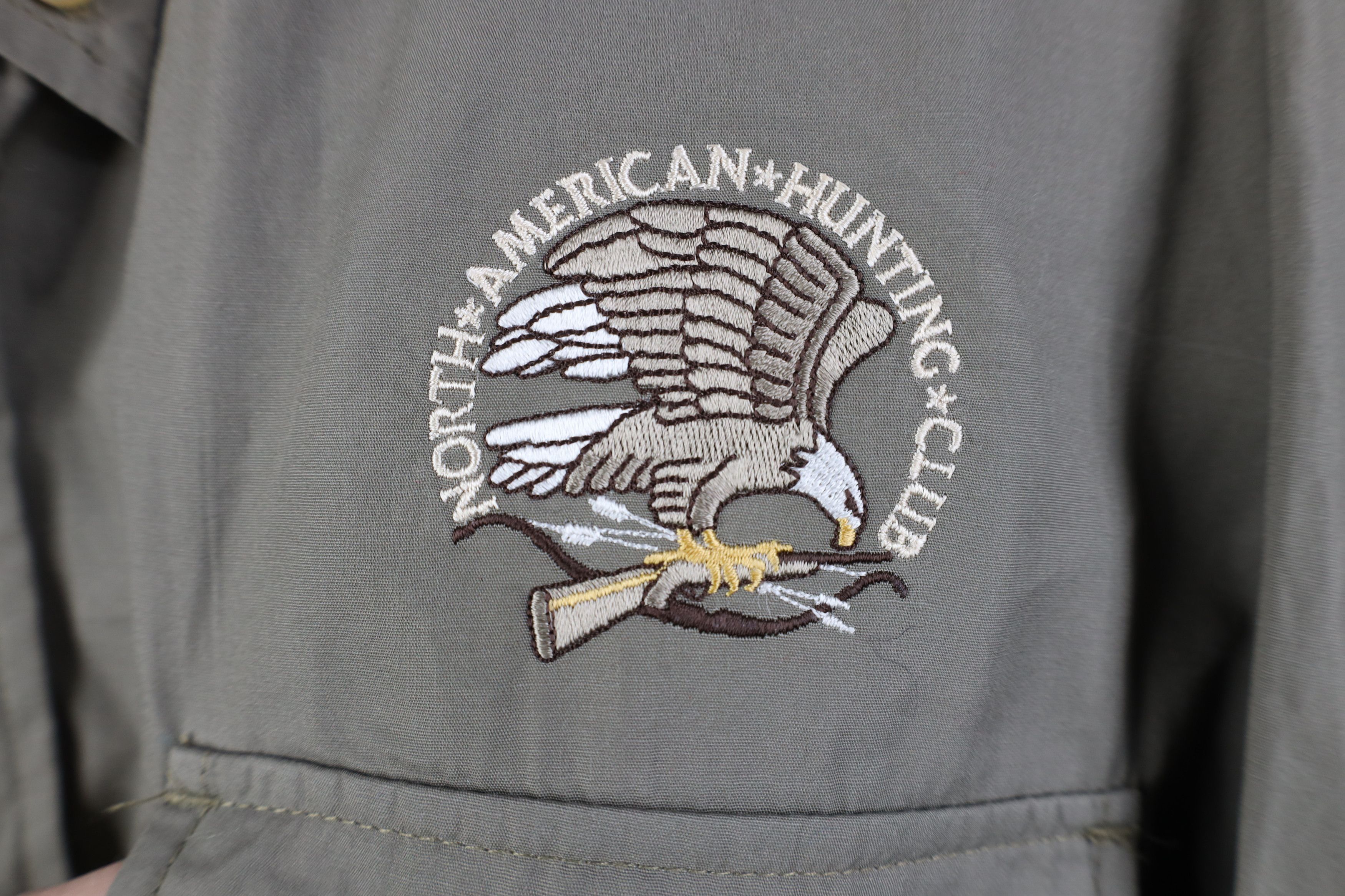 Vintage Vintage 90s American Hunting Club Eagle Shooting Shirt Size US L / EU 52-54 / 3 - 4 Thumbnail
