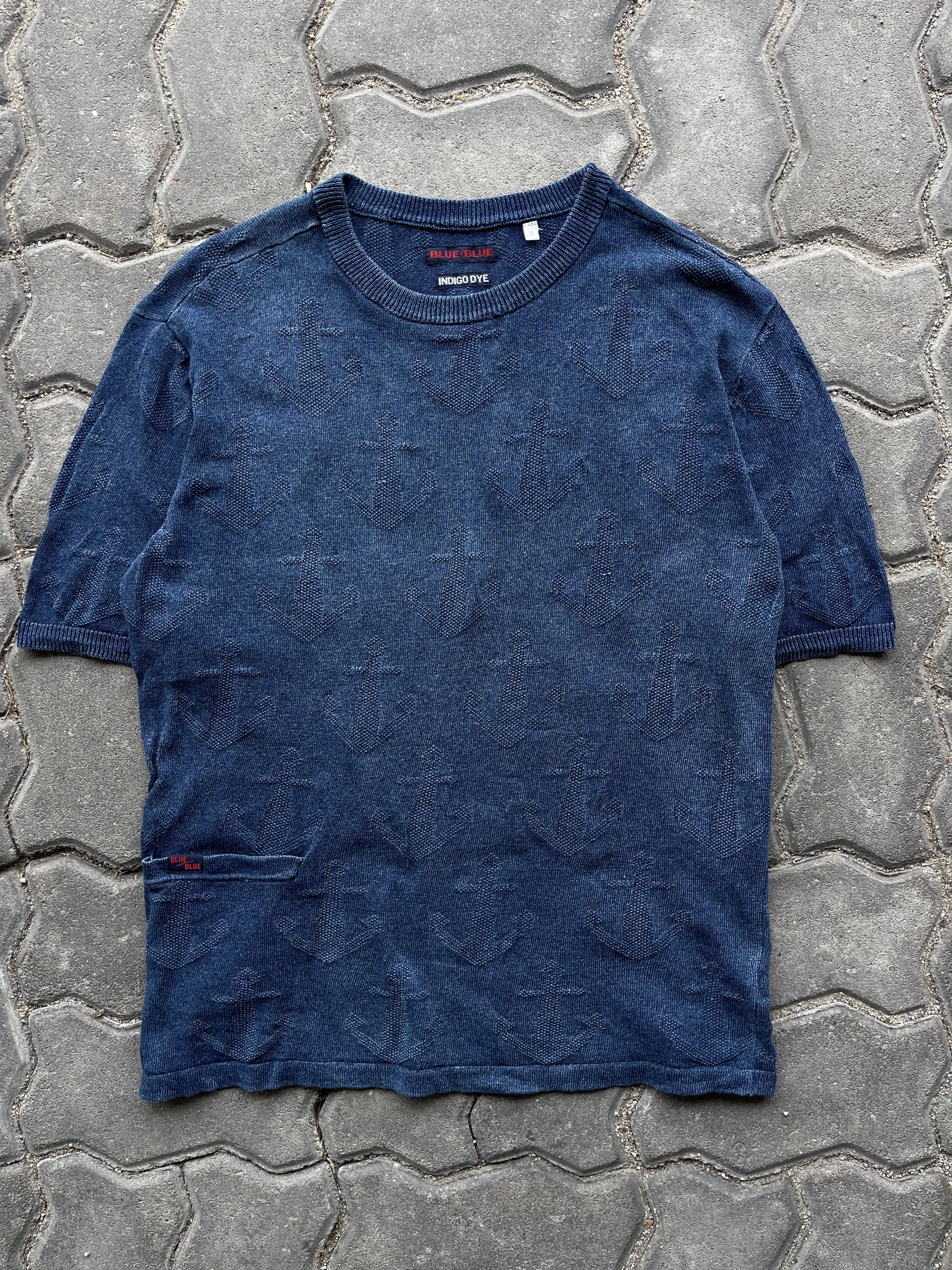 45rpm Vintage Blue blue Indigo Japan Traditional Iron Heart Size US M / EU 48-50 / 2 - 2 Thumbnail