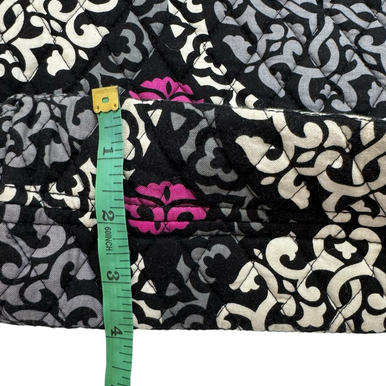 Vera Bradley VERA BRADLEY Canterberry Pink Black Swirl Shoulder Bag Tote Size ONE SIZE - 6 Thumbnail