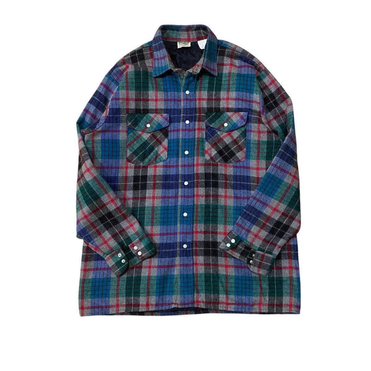 FiveBrother ☀️Vintage FiveBrother wool tartan snap button jacket Size US L / EU 52-54 / 3 - 3 Thumbnail