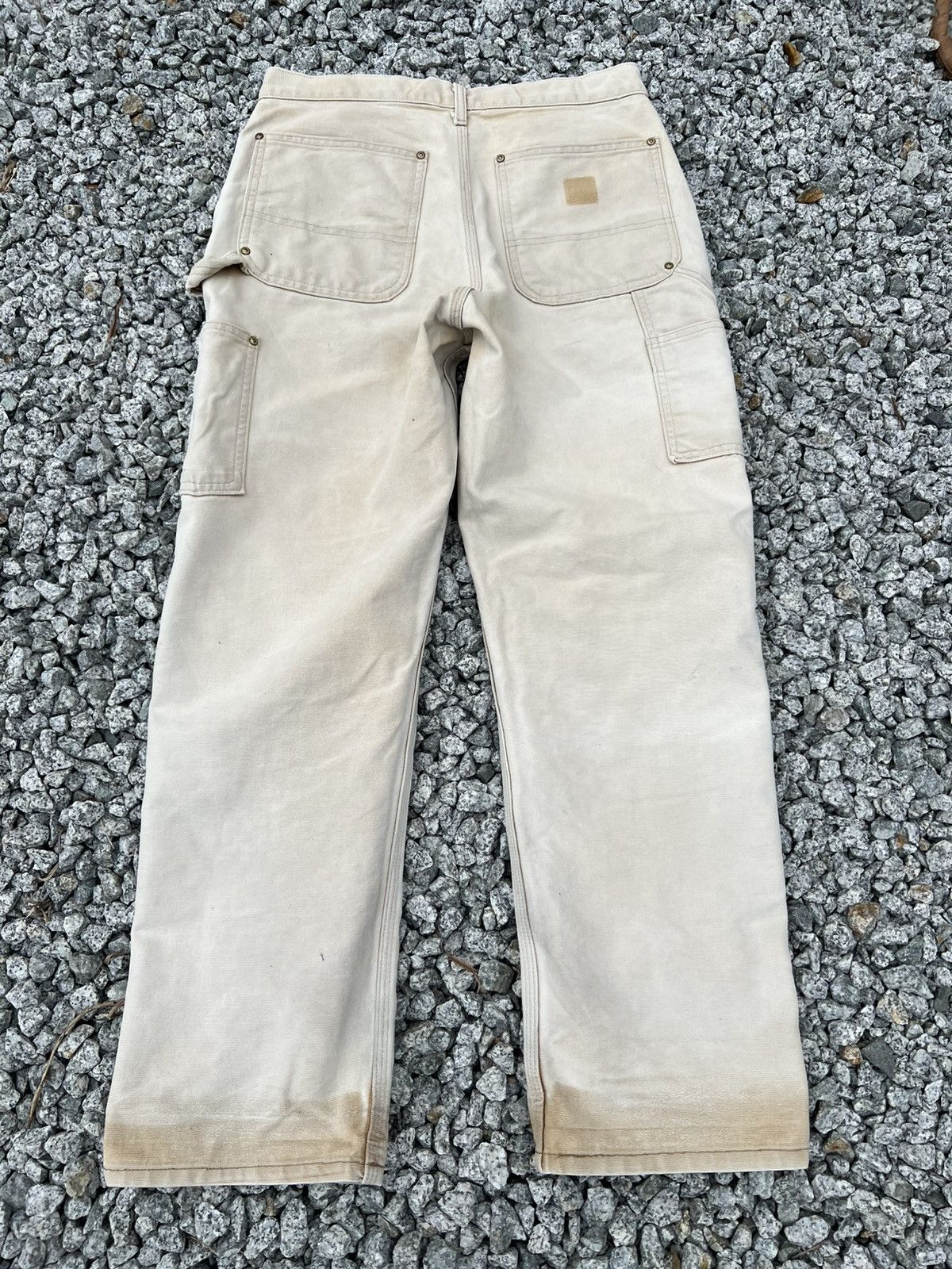 Carhartt Vintage Sun Faded Carhartt Double Knee Distress Denim#USA Size US 30 / EU 46 - 2 Thumbnail