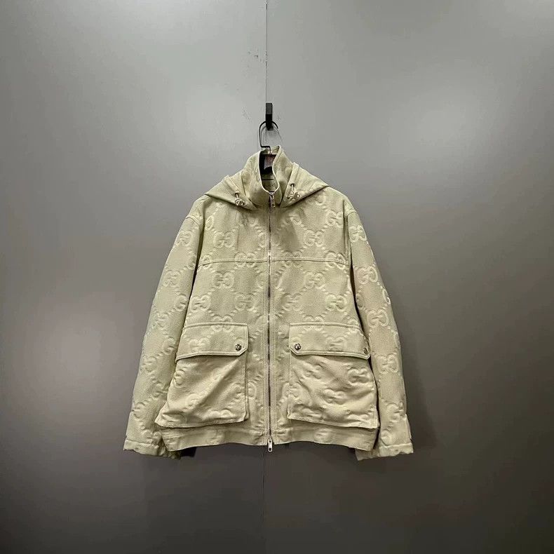 Gucci Gucci Beige embossed double G jacket 2502-Nextarrow Size US XXS / EU 40 - 1 Thumbnail