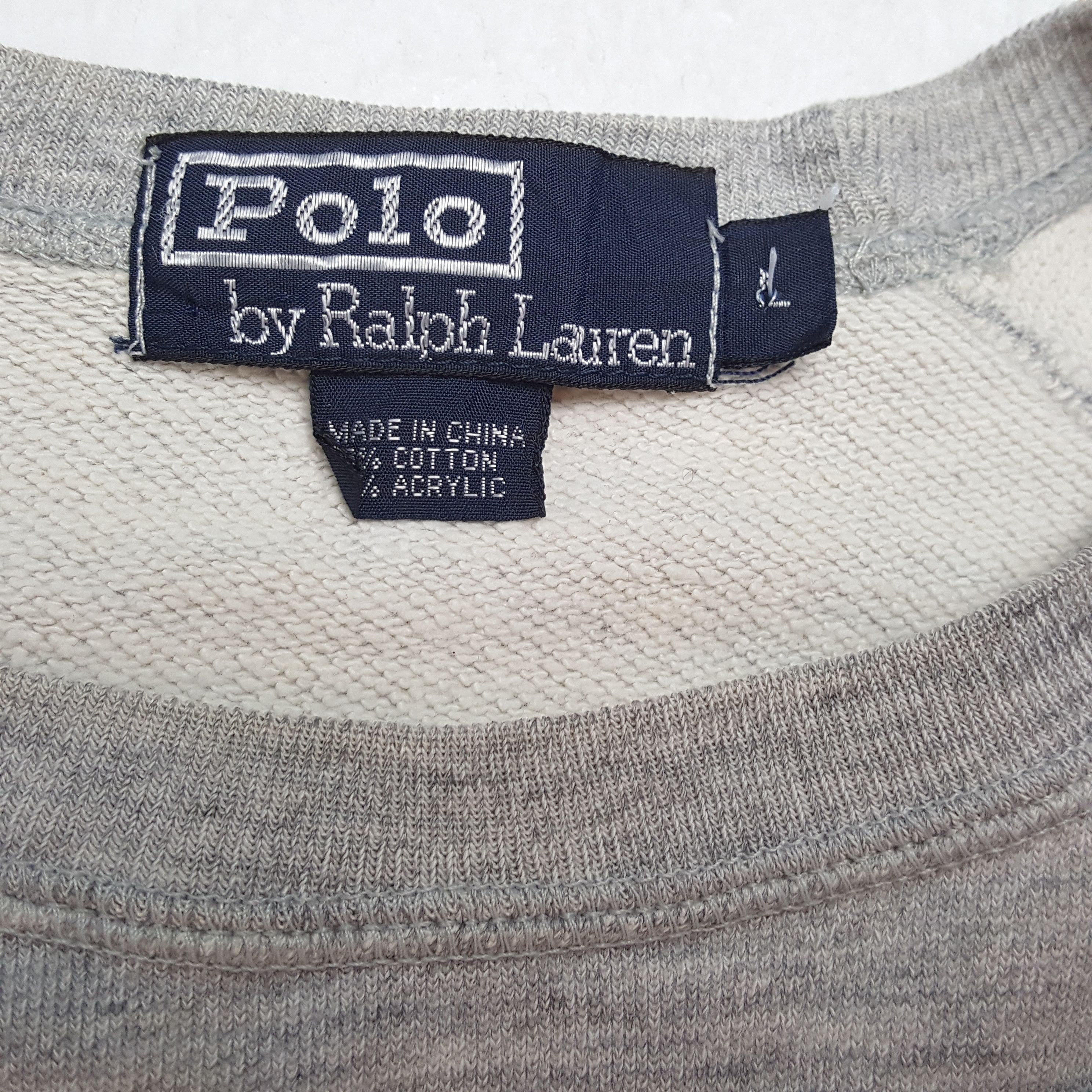 Polo Ralph Lauren × Vintage POLO Bear by RALPH LAUREN Fashion Style Sweatshirt Size US L / EU 52-54 / 3 - 8 Thumbnail
