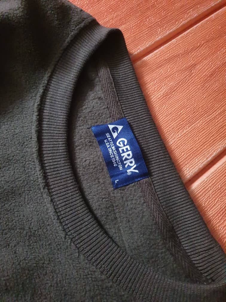 Japanese Brand Gerry green colour hiking single pocket fleece sweatshirt Size US L / EU 52-54 / 3 - 2 Thumbnail
