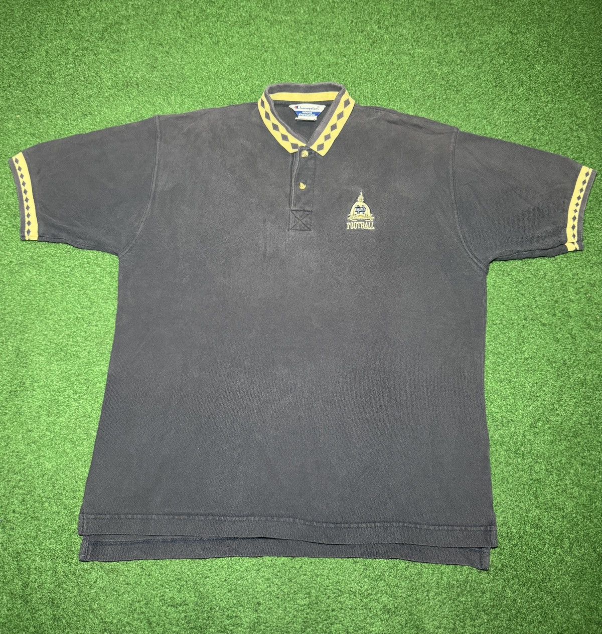 Champion Vintage 90s Notre Dame Football Irish Champion Baggy Polo Size US L / EU 52-54 / 3 - 1 Thumbnail