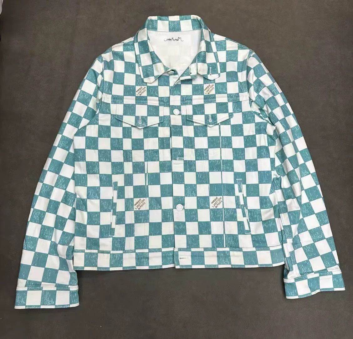 Louis Vuitton Louis Vuitton Damier Denim Trucker Jacket Size US L / EU 52-54 / 3 - 1 Thumbnail