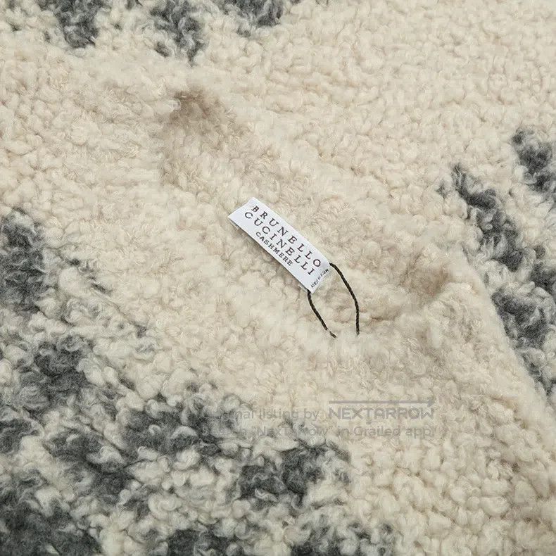 Brunello Cucinelli Brunello Cucinelli Lady's cashmere knit sweater with 3/4 s Size S / US 4 / IT 40 - 5 Thumbnail