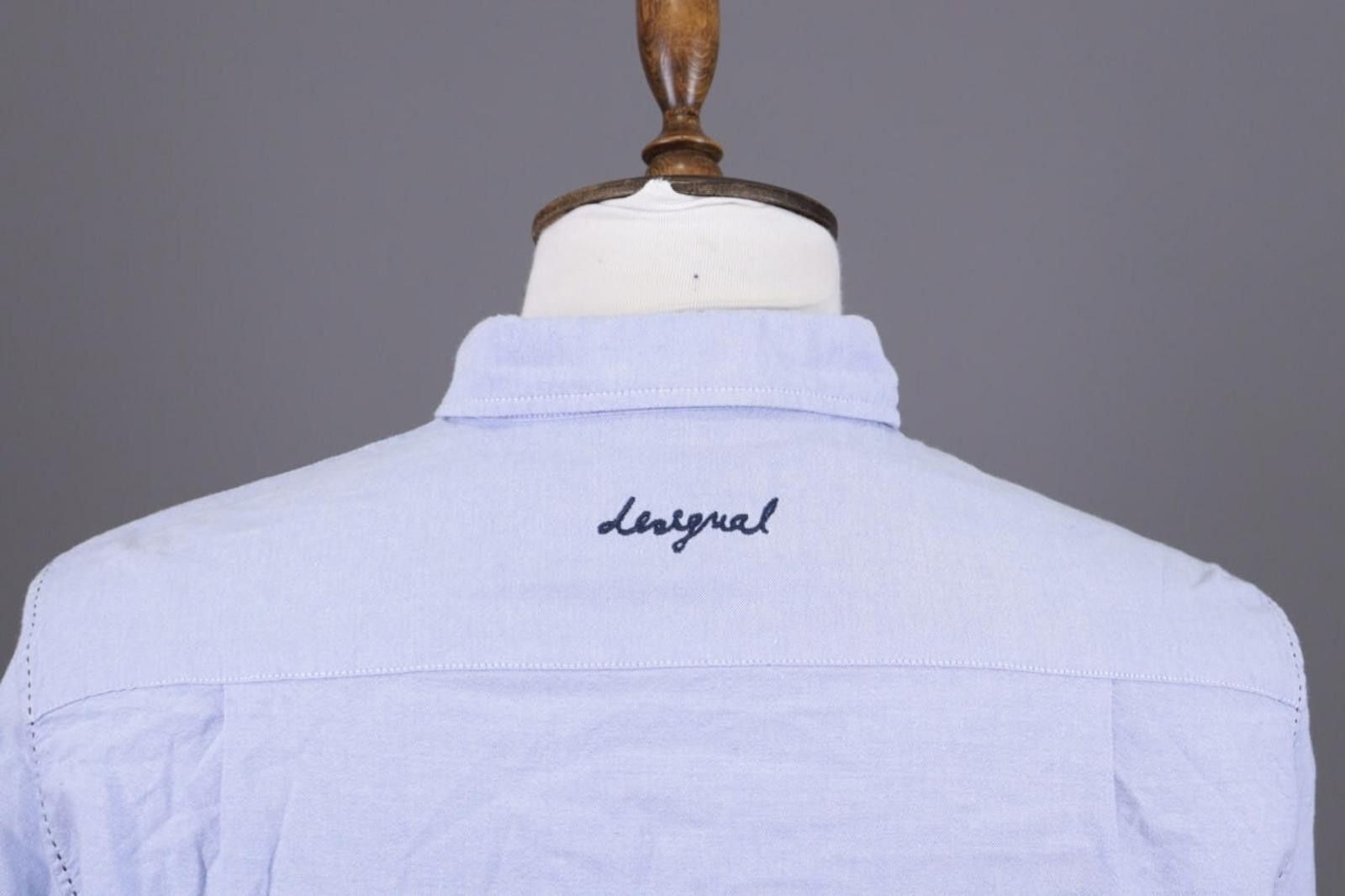 Desigual Desigual Check Designer Blue Button Down Shirt Size L Size US L / EU 52-54 / 3 - 10 Thumbnail