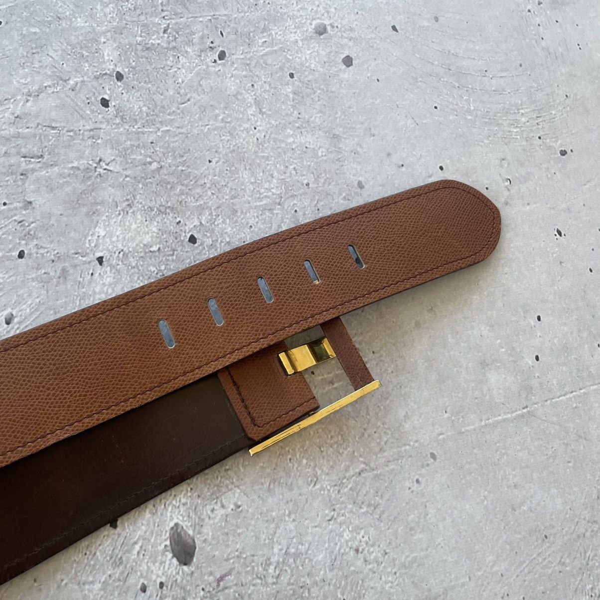 Jil Sander Vintage Jil Sander Leather Belt Luxury Archive Brown Size ONE SIZE - 7 Thumbnail