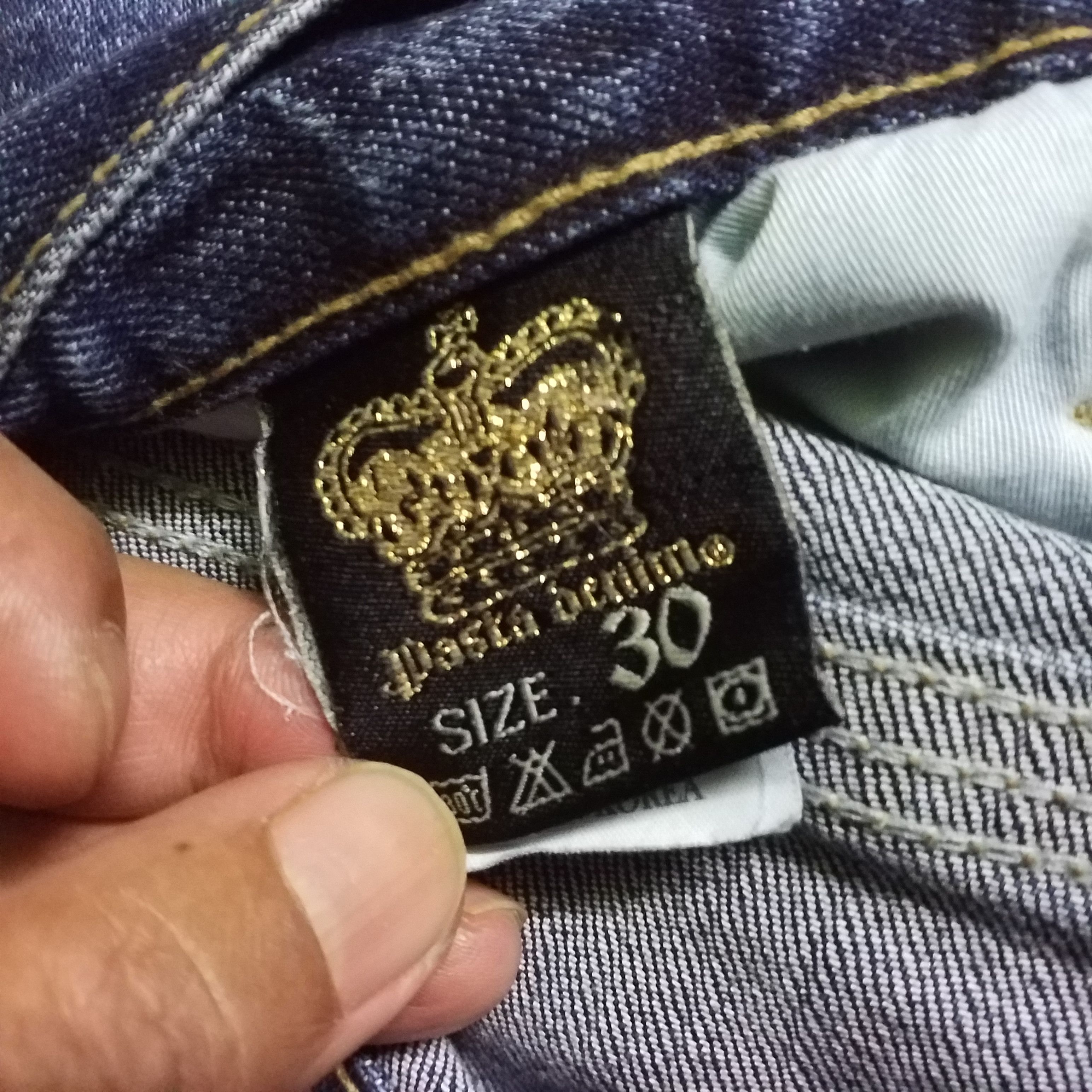 Japanese Brand PASTA DENIM STUDED ELASTIC JEANS PUNK SKINHEAD UNISEX Size US 30 / EU 46 - 11 Thumbnail