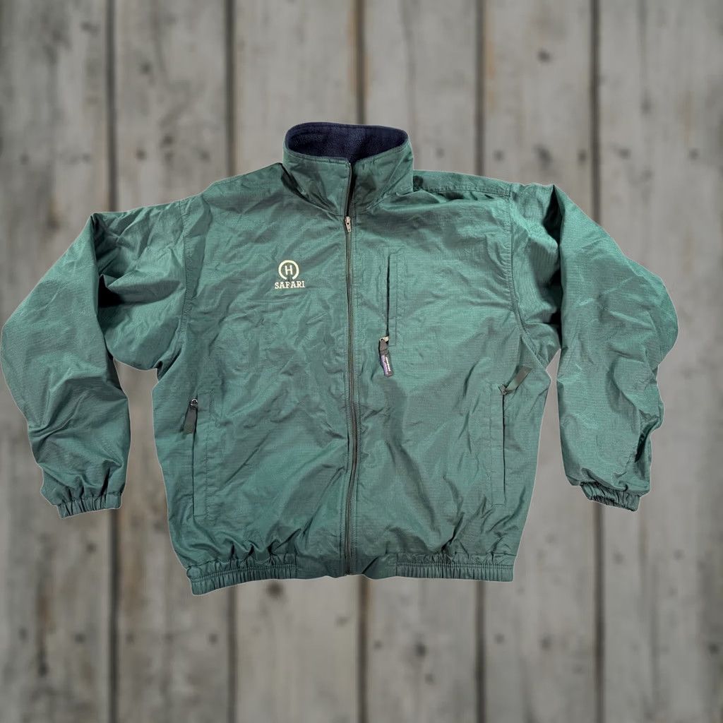 Patagonia Patagonia Shelled Jacket Mens Large Green Full Zip Logo Fleece Lined Ripstop Size US XL / EU 56 / 4 - 1 Thumbnail