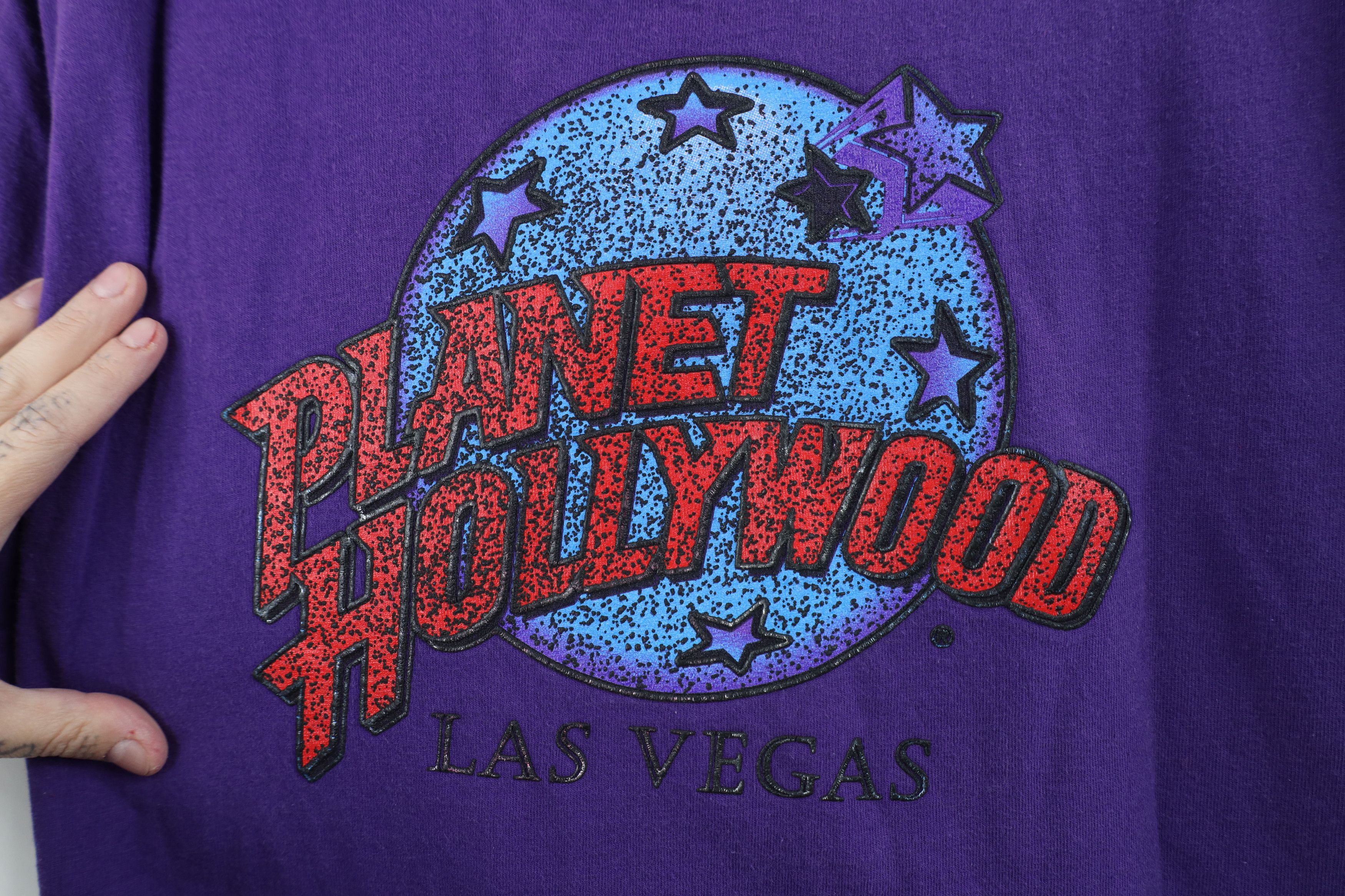 Vintage Vintage 90s Planet Hollywood Las Vegas T-Shirt Purple USA Size US XL / EU 56 / 4 - 4 Thumbnail