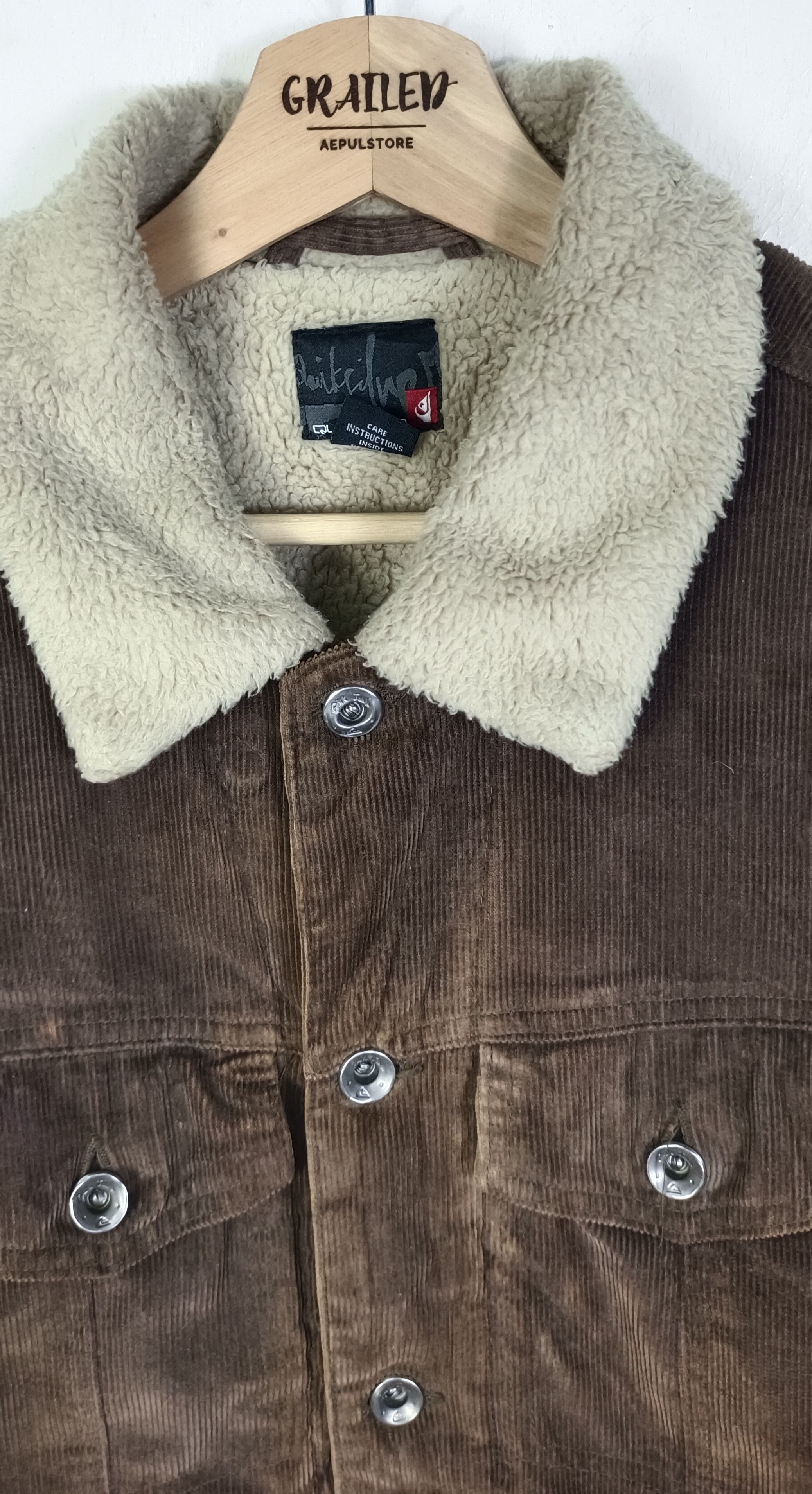 Quiksilver Vintage Quiksilver Corduroy Men Jacket Size US M / EU 48-50 / 2 - 10 Thumbnail