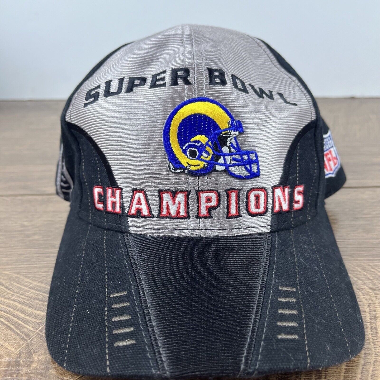 Other Vintage St. Louis Rams Hat Black Super Bowl Hat Adjustable H Size ONE SIZE - 2 Thumbnail