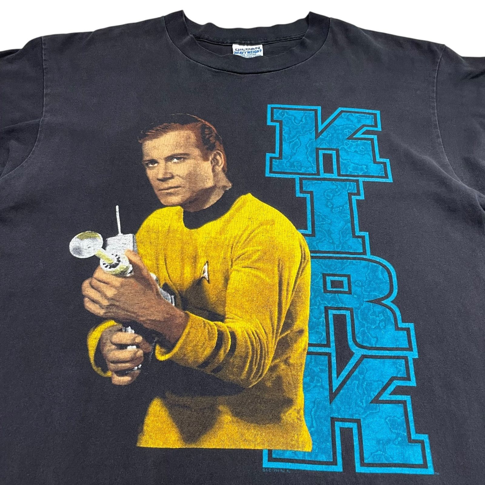 Vintage 90s STAR TREK CAPTAIN KIRK STARFLEET ELITE OFFICIAL T-SHIRT Size US L / EU 52-54 / 3 - 2 Thumbnail