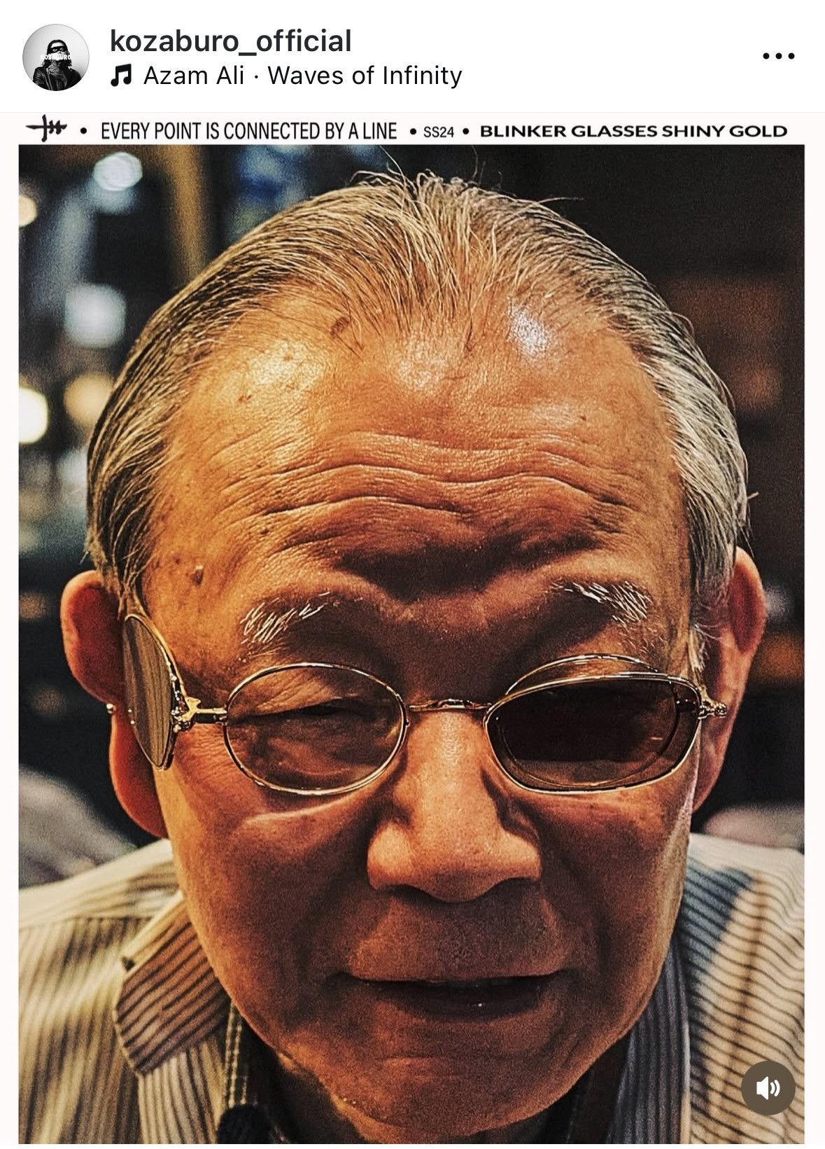 KOZABURO Kozaburo SS24 Blinker Glasses Shiny Gold Size ONE SIZE - 10 Thumbnail