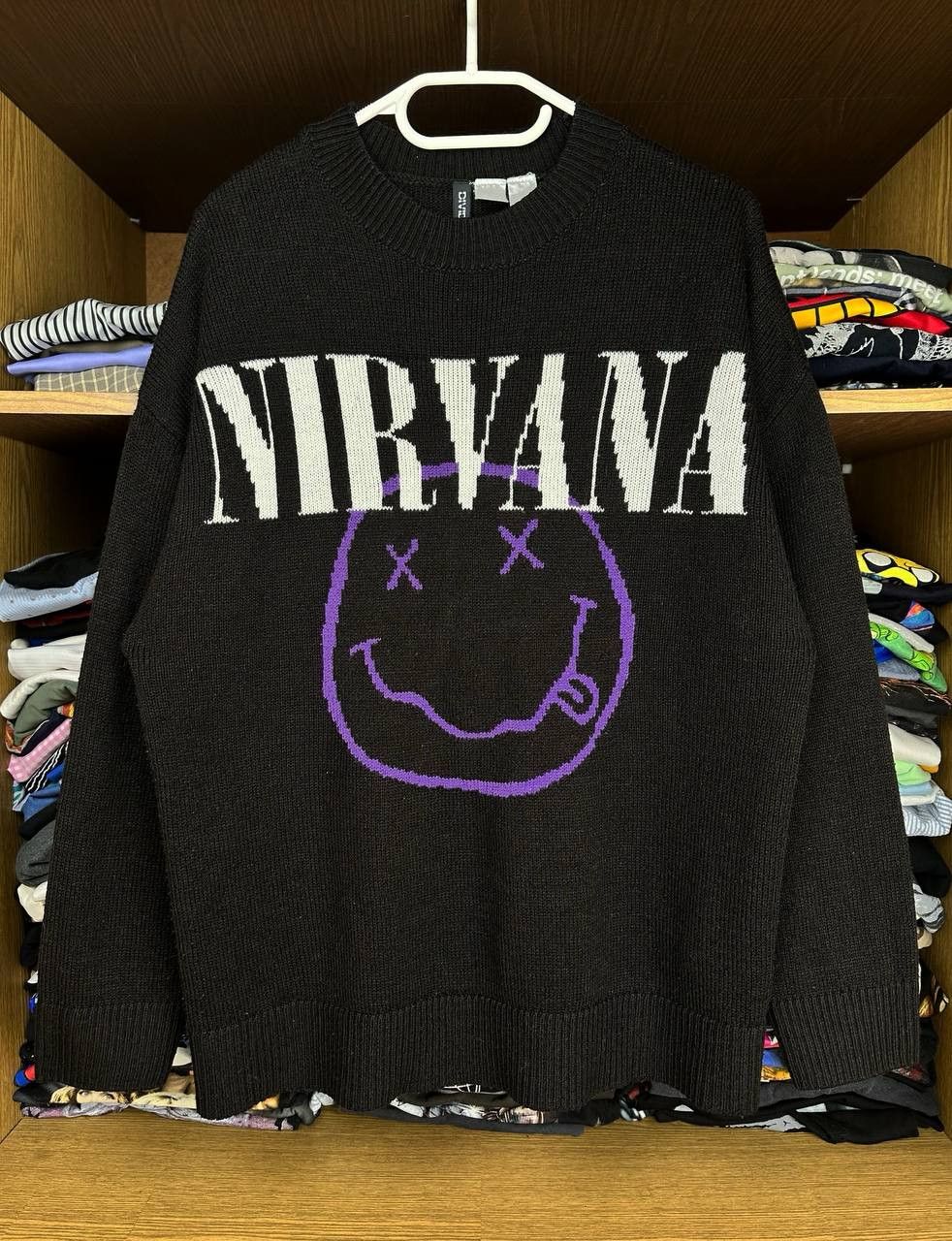 Nirvana Nirvana Smile Face Wool Grunge y2k Style Sweater Size US S / EU 44-46 / 1 - 1 Thumbnail