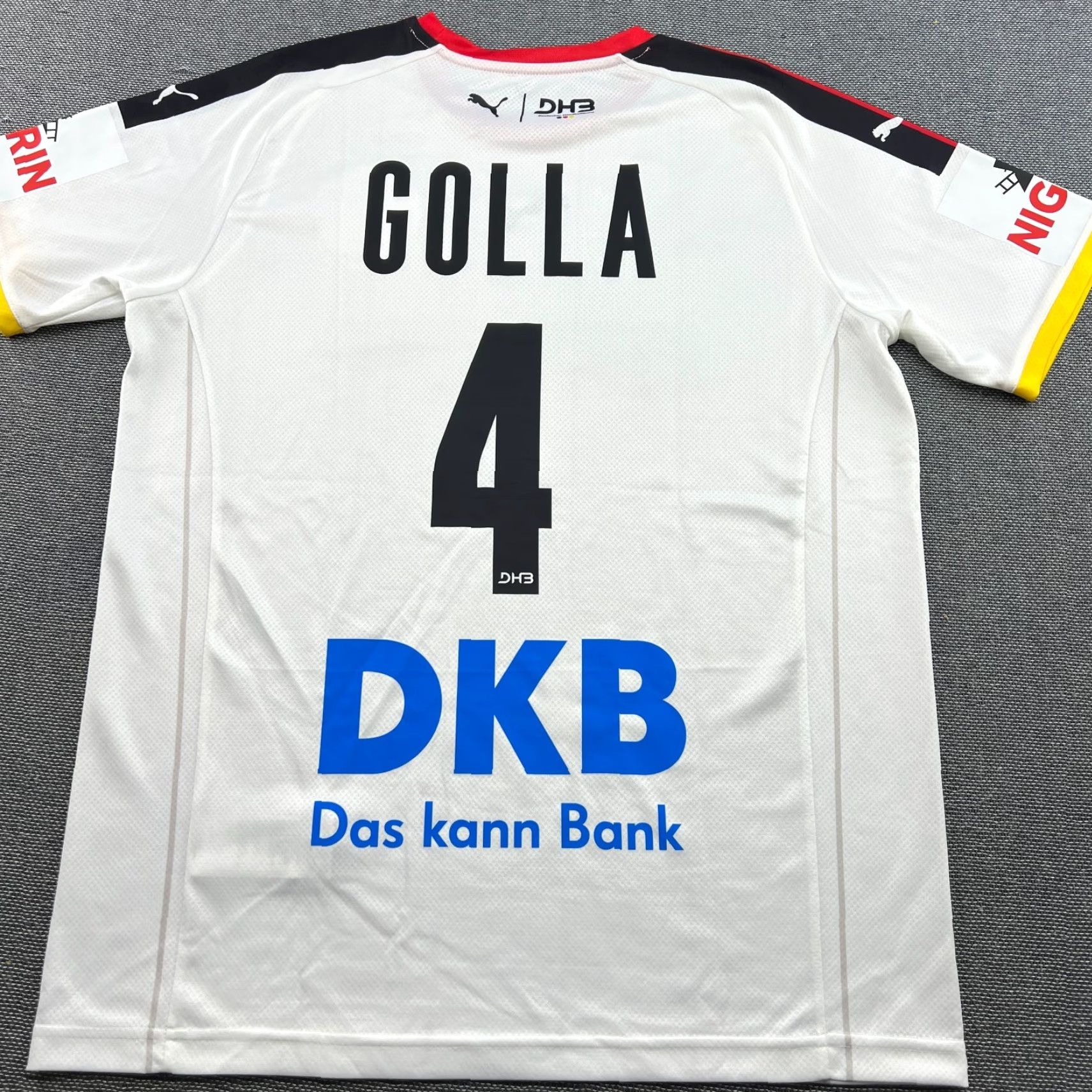 Puma PUMA DHB Germany 2021 2020 Johannes Golla Home Handball jersey Mens L White Short Sleeve Jersey Men Size L Sports Shirt Size US L / EU 52-54 / 3 - 2 Thumbnail