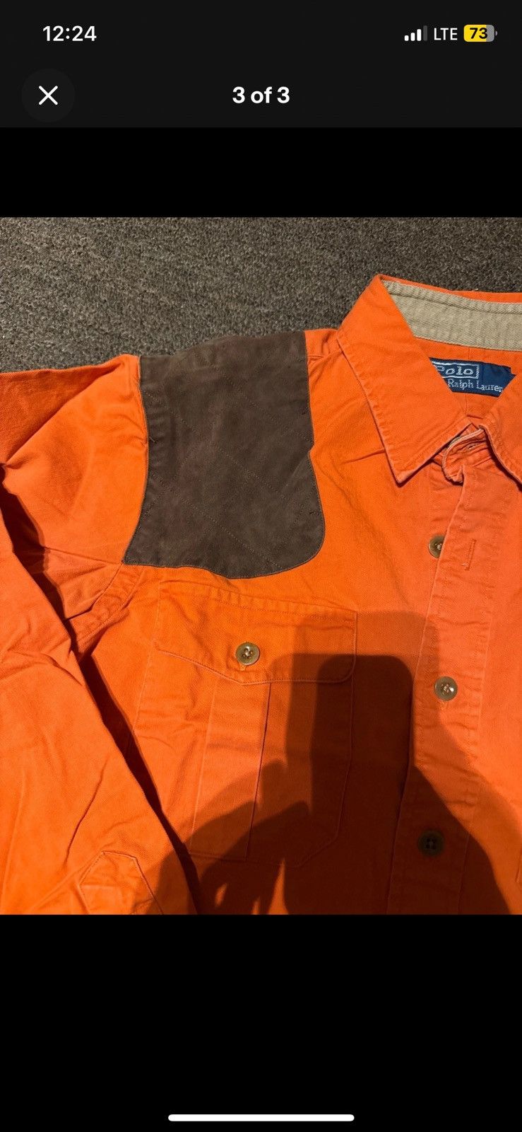Polo Ralph Lauren Ralph Lauren Polo shooting shirt blaze orange sz m Size US M / EU 48-50 / 2 - 3 Thumbnail