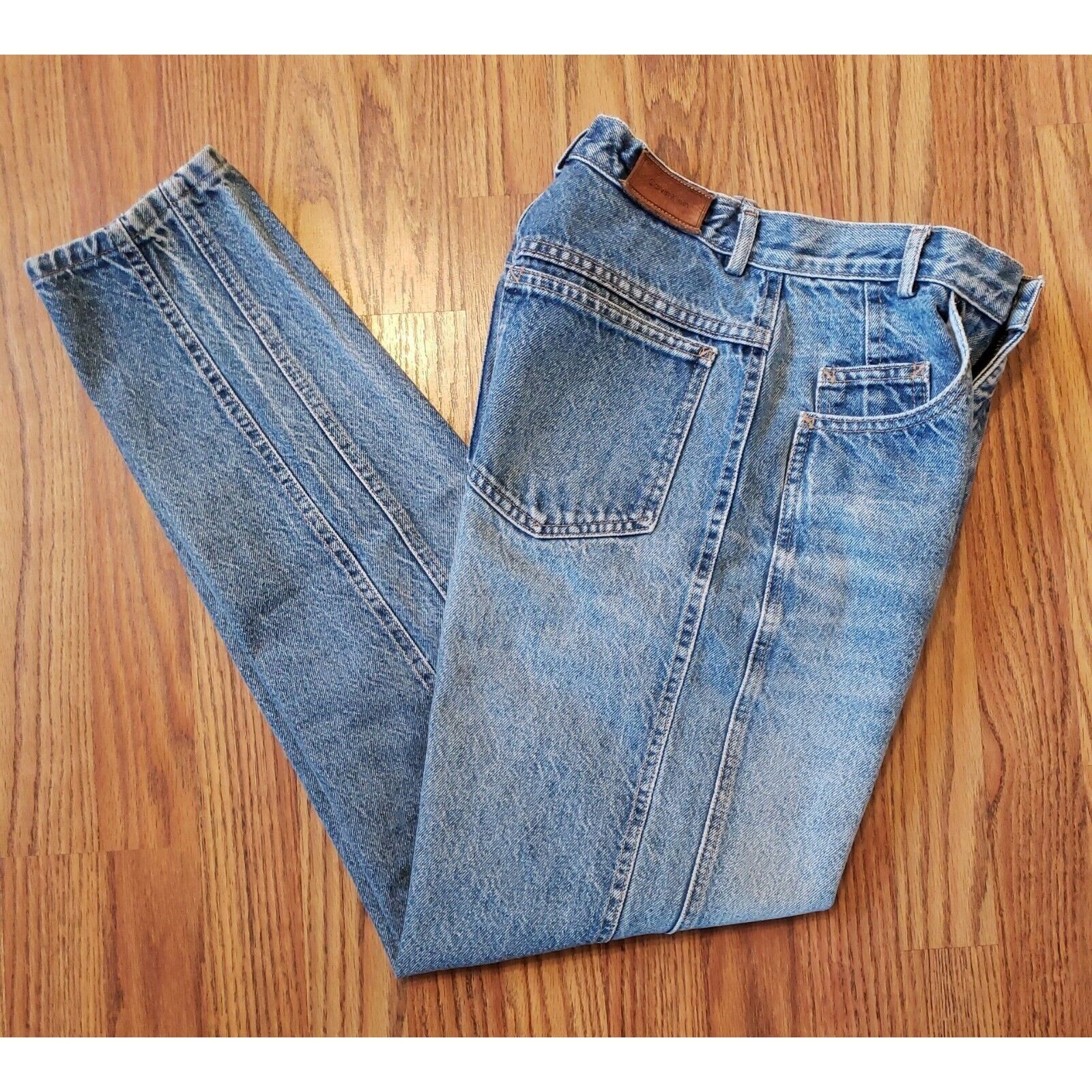 Calvin Klein Calvin Klein High Rise Jeans Womens 4 Stonewash Blue Vintage Size 27" / US 4 / IT 40 - 2 Thumbnail