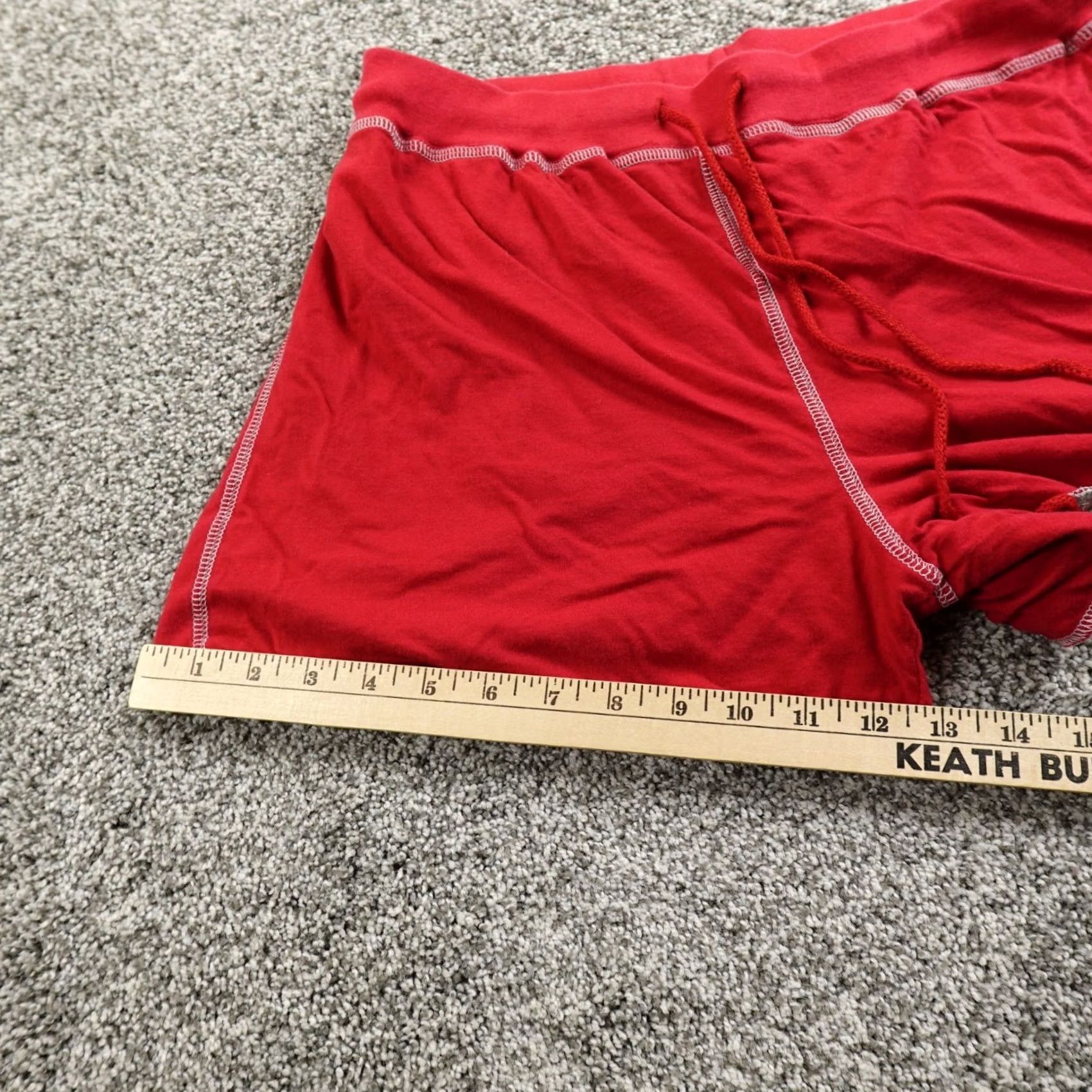 Disney Disney Shorts Womens L Red Gray Mickey Mouse High Rise Sweat Drawstring Y2K Size 36" / US 14 / IT 50 - 3 Thumbnail