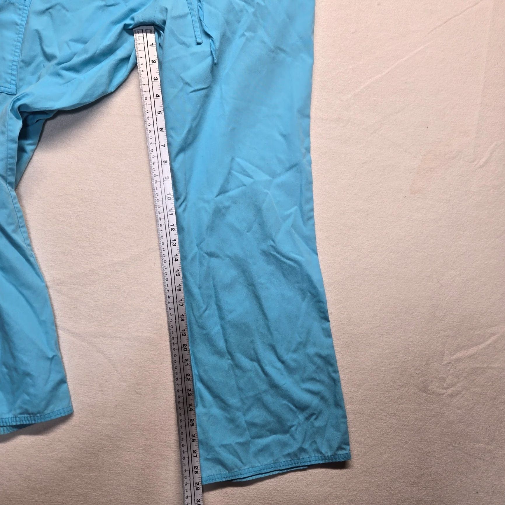 Vintage VINTAGE SB Scrubs Womens Medical Uniform Pants Long Elastic Drawstring Pocket Medium Blue Women Size 32" / US 10 / IT 46 - 6 Thumbnail
