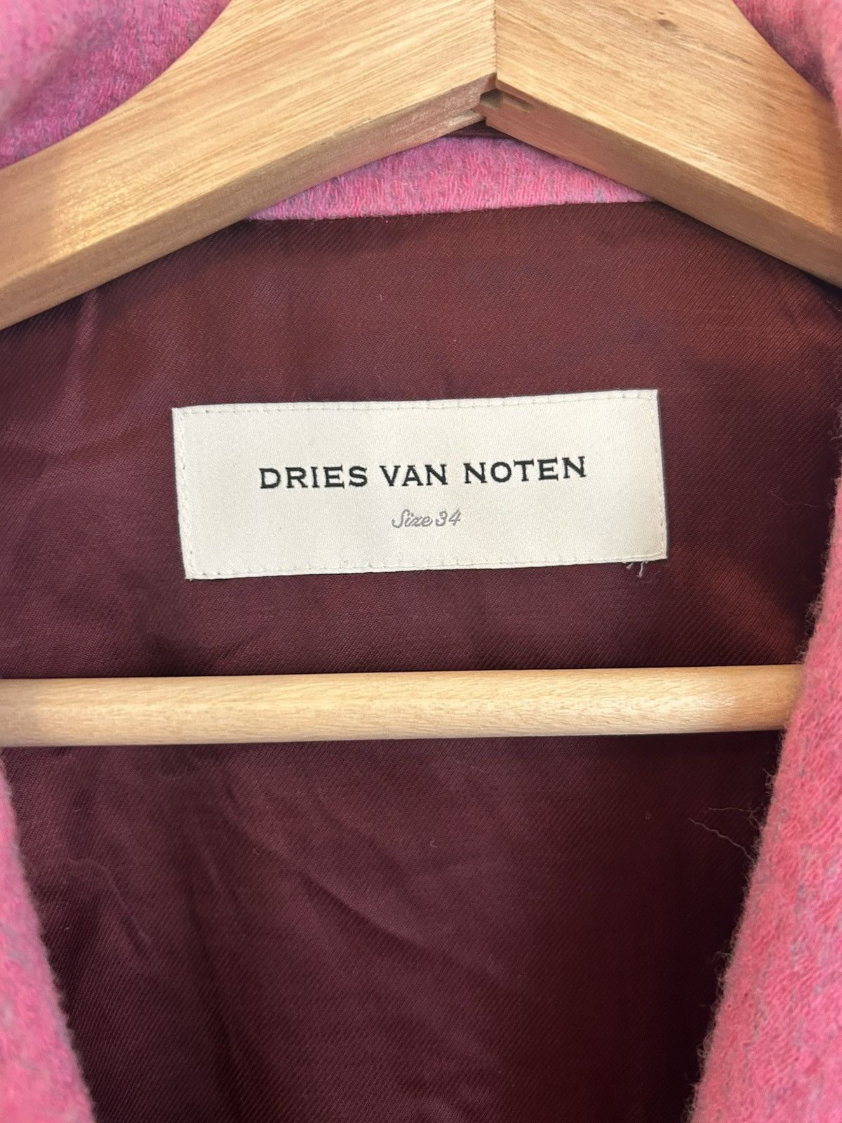 Dries Van Noten Dries Van Noten Wool Jacket. Pink Wool size M Size XS / US 0-2 / IT 36-38 - 3 Thumbnail