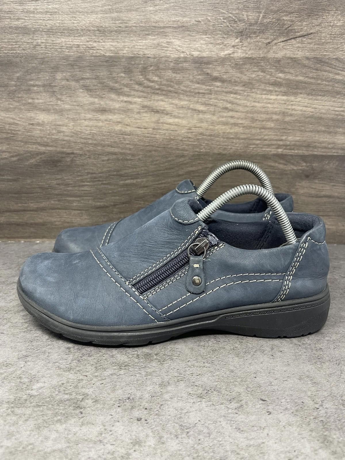 Clarks Clarks Carleigh Ray Slip On Shoes Womens Size 8.5 Blue Size US 8.5 / IT 38.5 - 1 Thumbnail