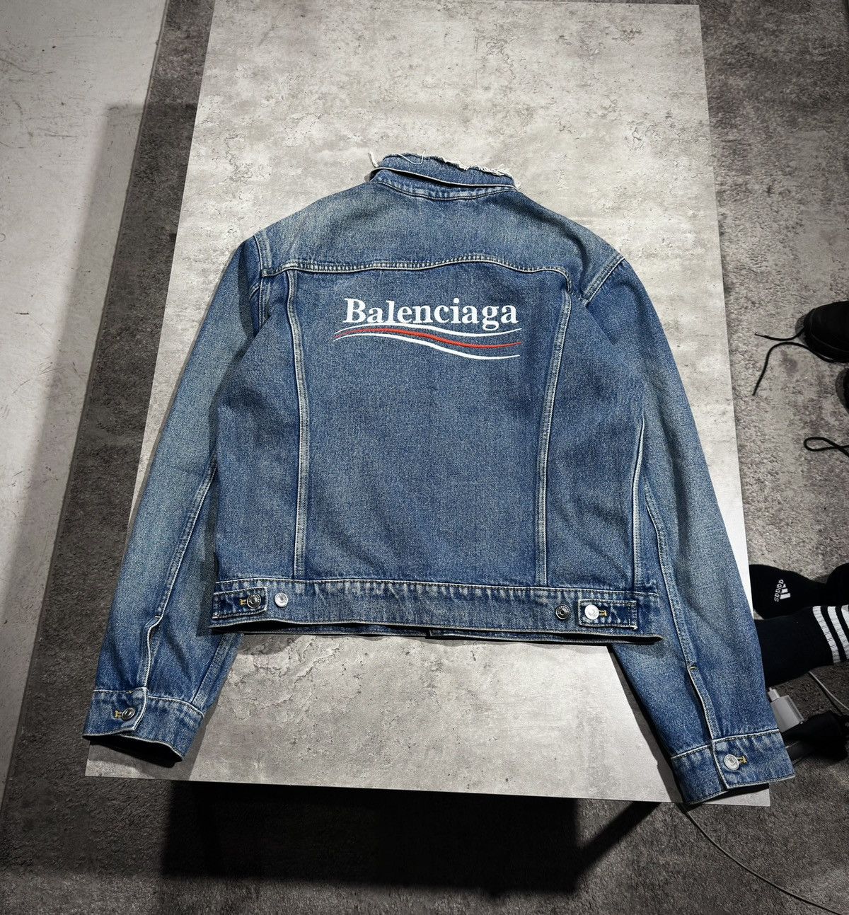 Balenciaga Campaign Denim Jacket | Grailed