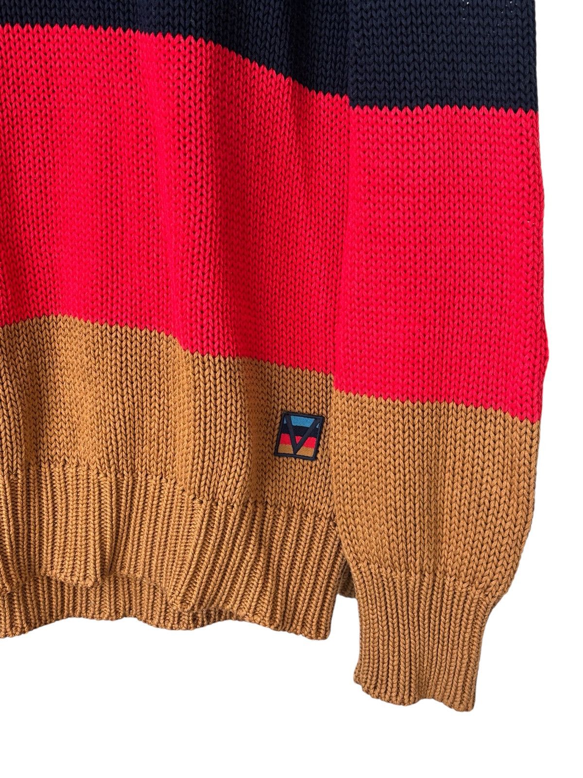 Louis Vuitton Louis Vuitton Graphic Stripe Chunky Knit Sweater Size US L / EU 52-54 / 3 - 4 Thumbnail