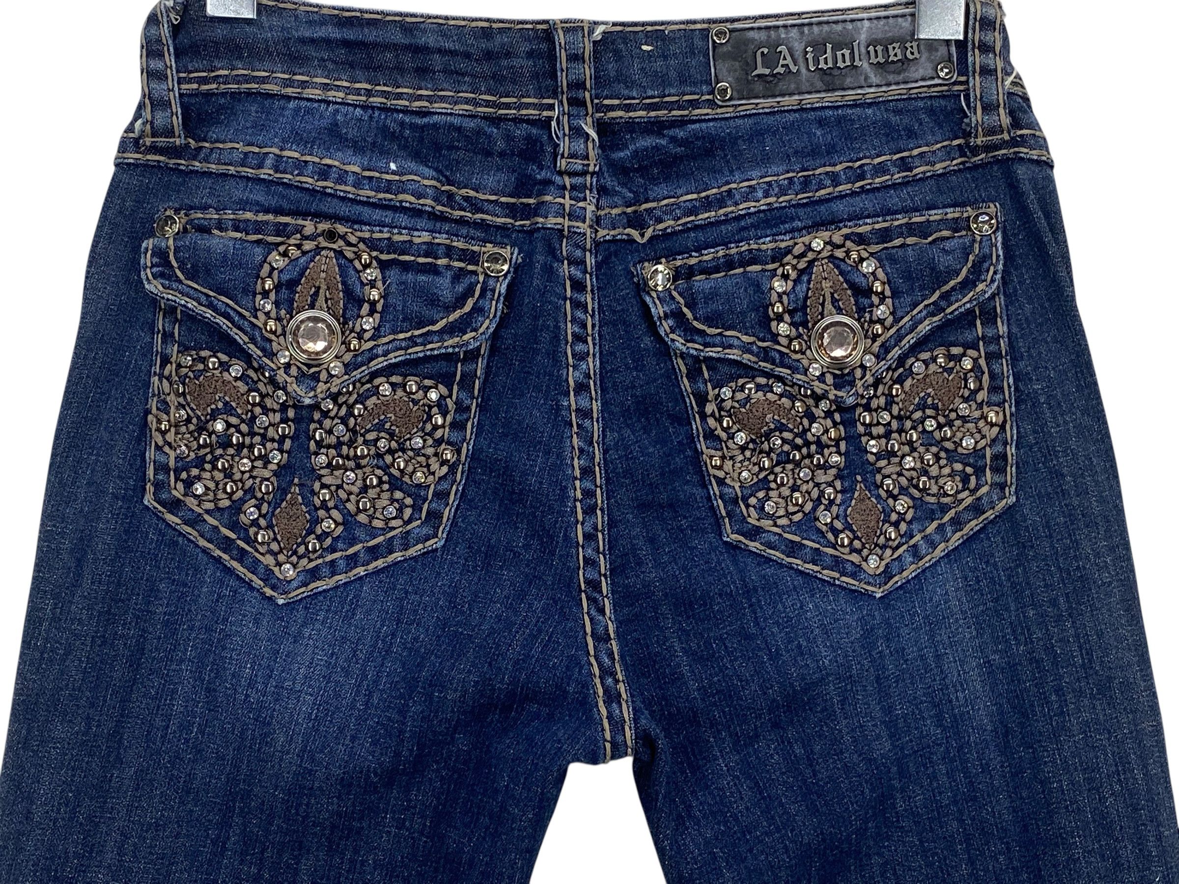 Japanese Brand La Idol Denim Flare Jeans Size 29" - 4 Thumbnail