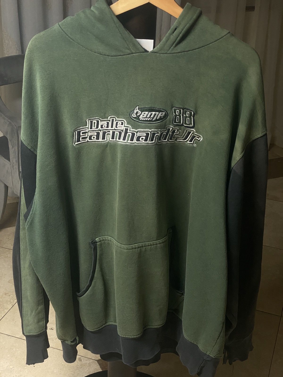 NASCAR × Vintage NASCAR Dale Earnhardt Jr. Embroidered Racing Hoodie Size US XXL / EU 58 / 5 - 1 Thumbnail
