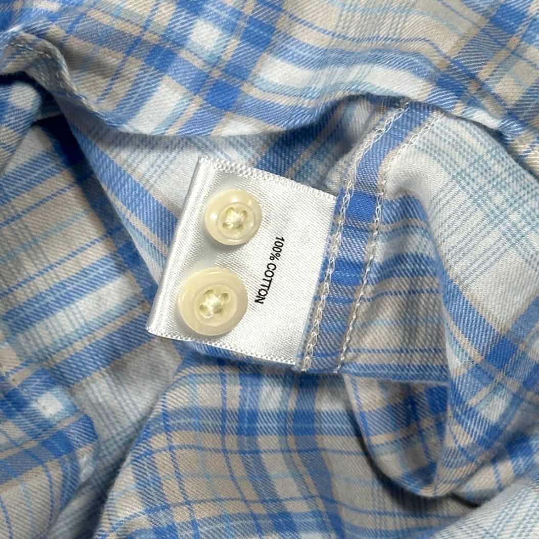 Peter Millar Pete​​r Millar Shirt Adult 2XL Blue Plaid Button-Down Preppy Luxury Cotton Casual Shirt Mens 2XL Blue Plaid Button Up Clothing Size US XXL / EU 58 / 5 - 7 Thumbnail